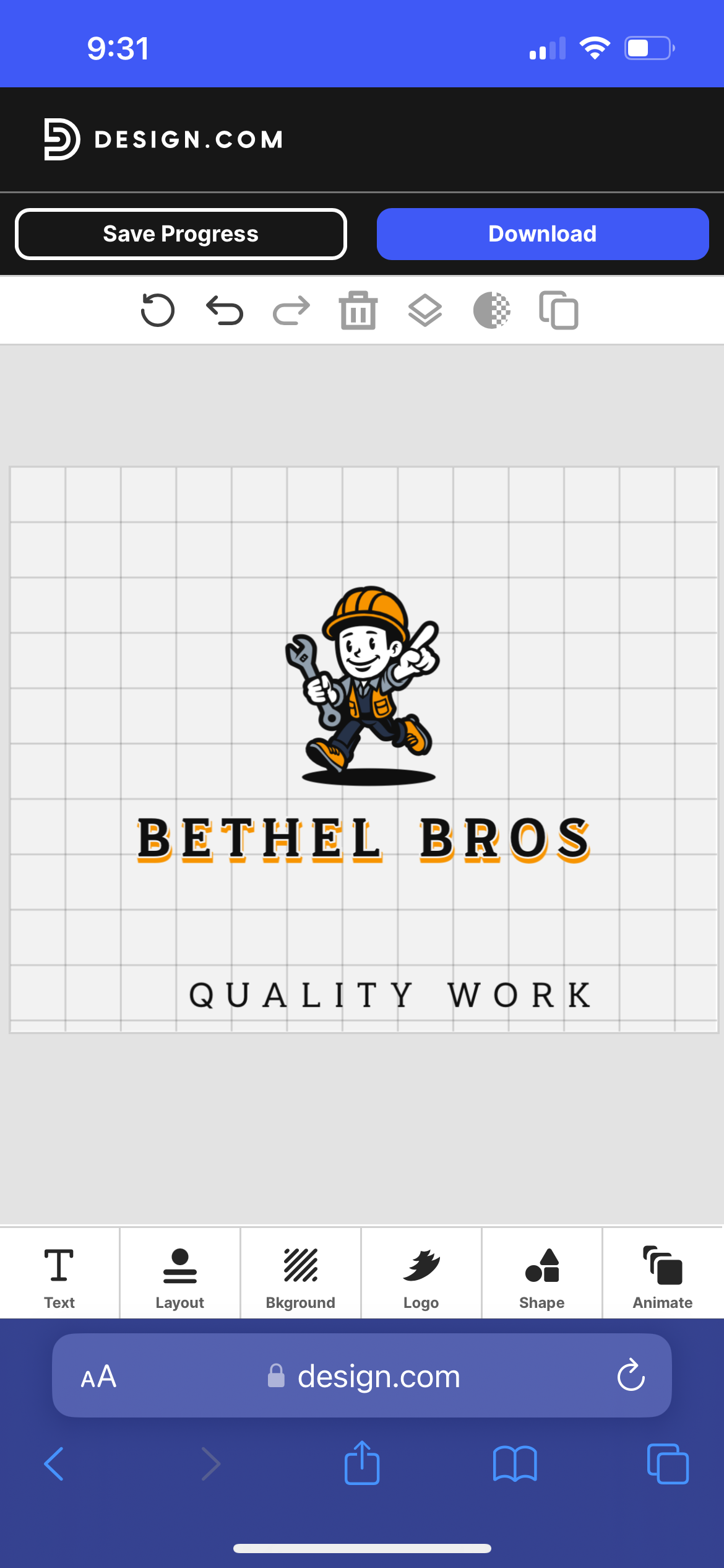 Logo for J and B