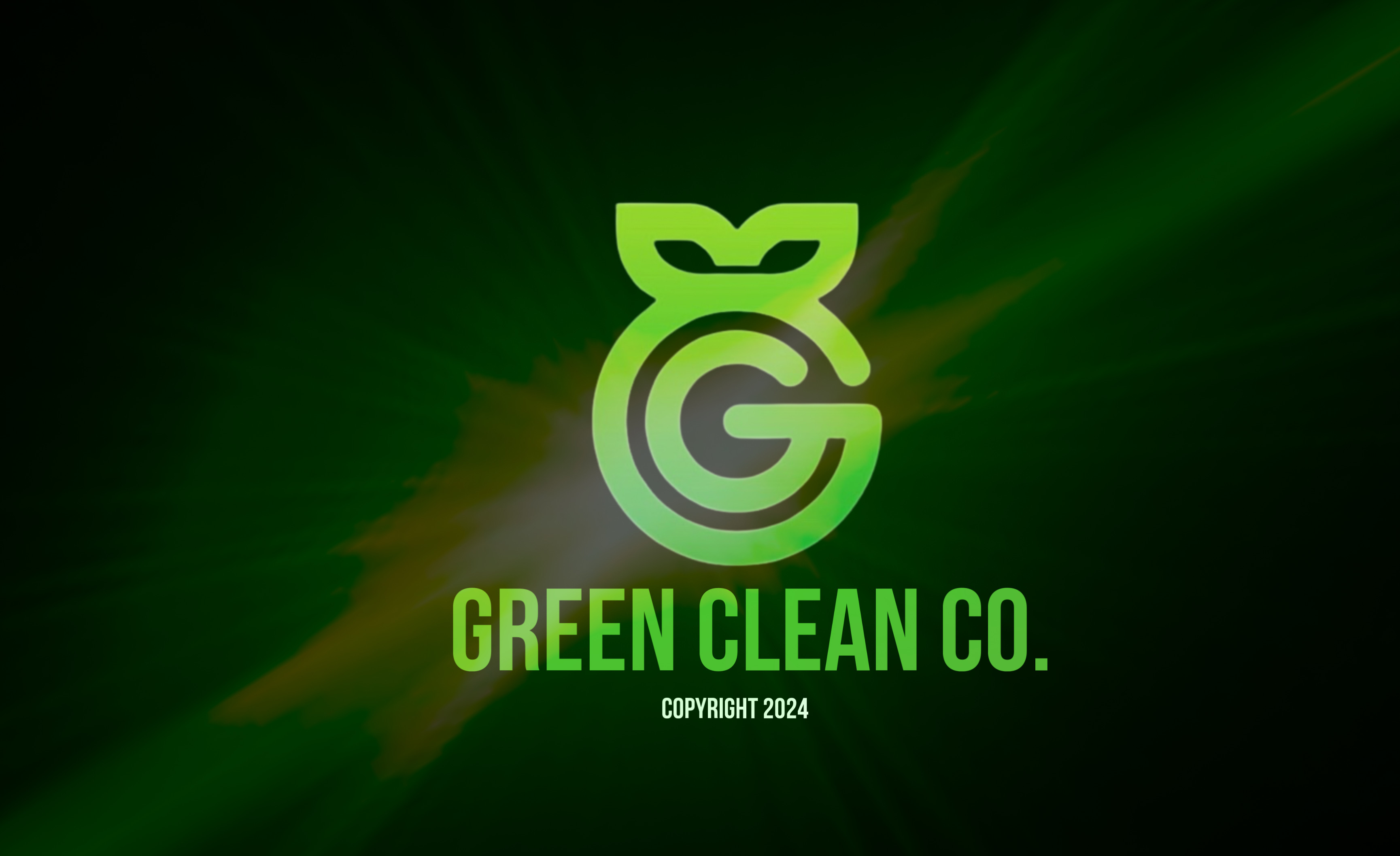 Green clean logo