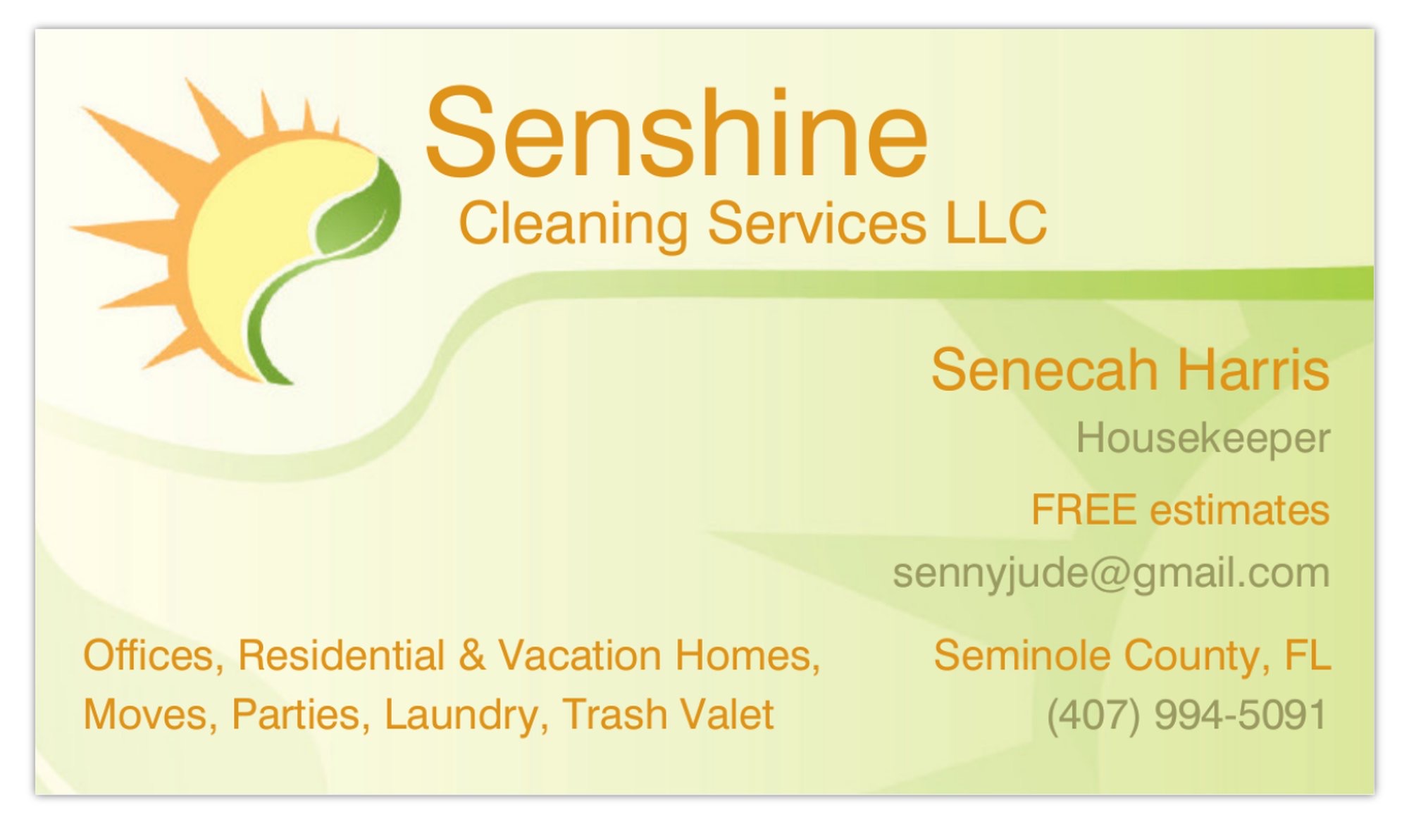 Senshine Cleaning Services LLC logo