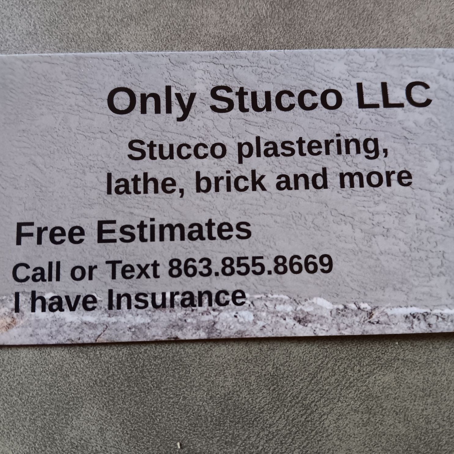 Only Stucco LLC logo