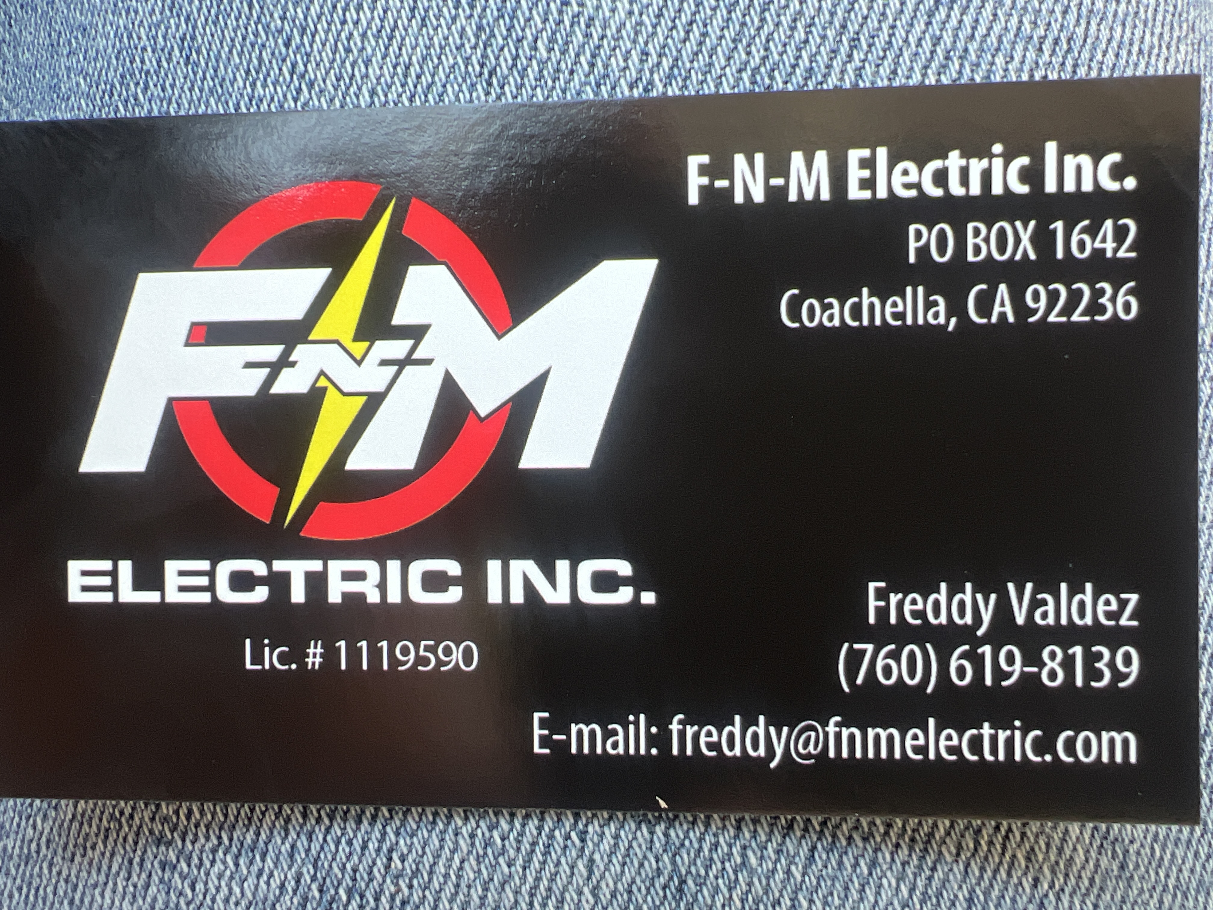 F-N-M ELECTRIC logo