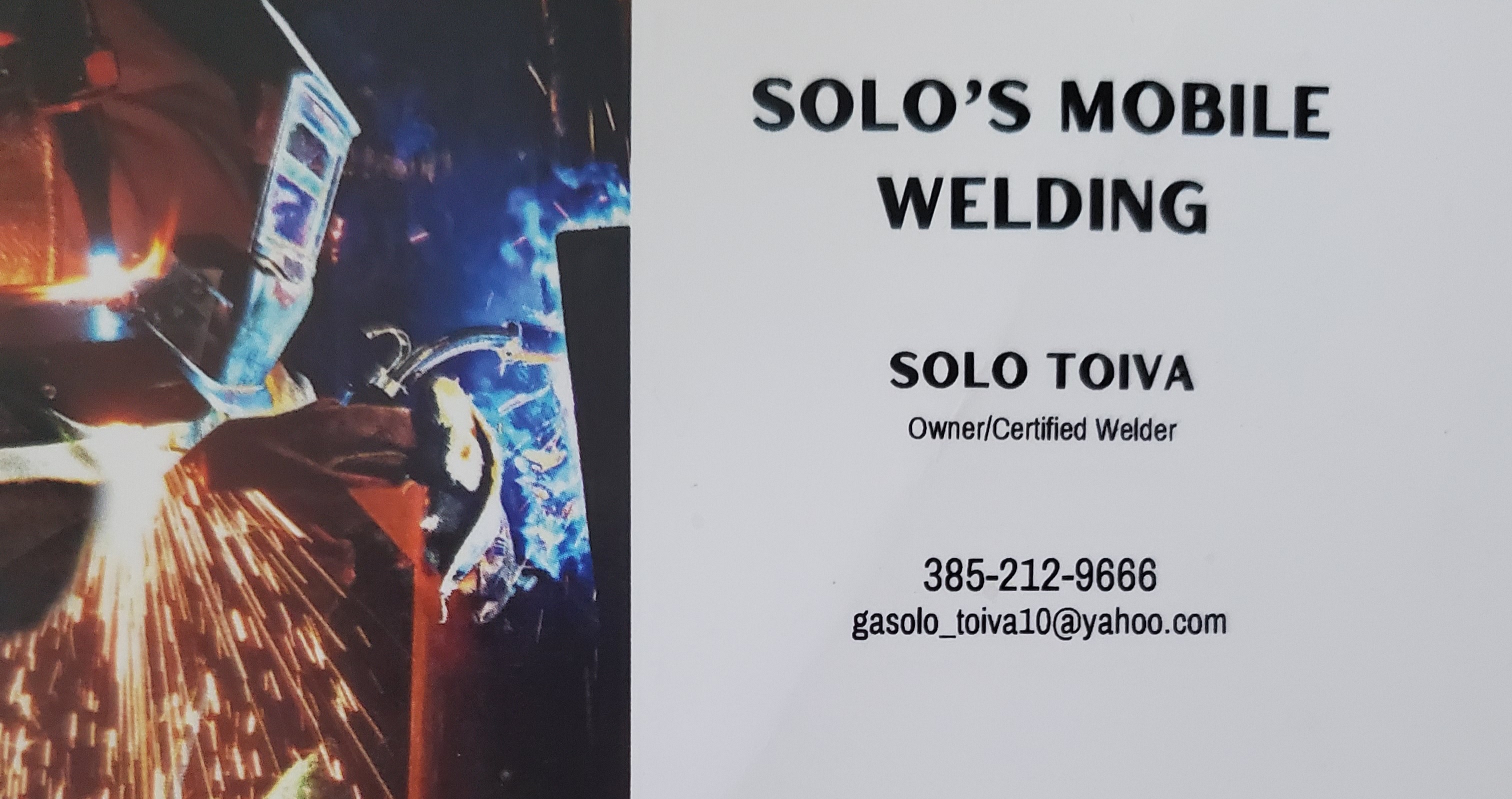 Solo's Mobile Welding logo