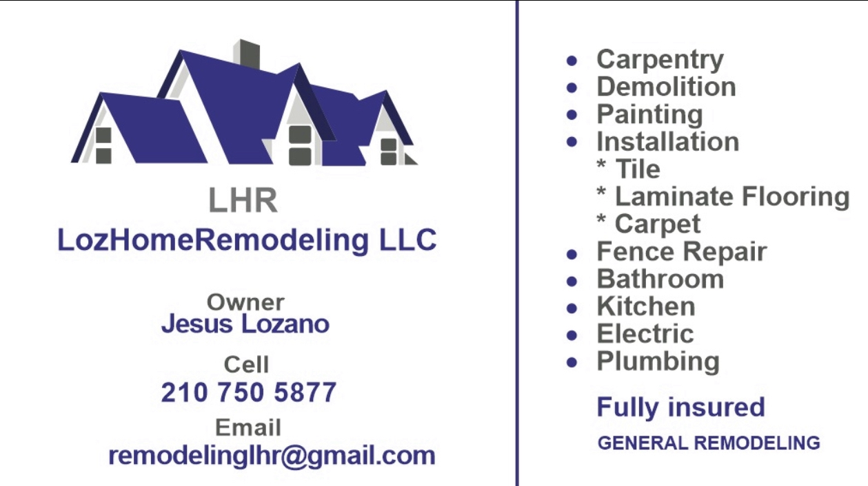 Logo for Loz Home Remodeling LLC