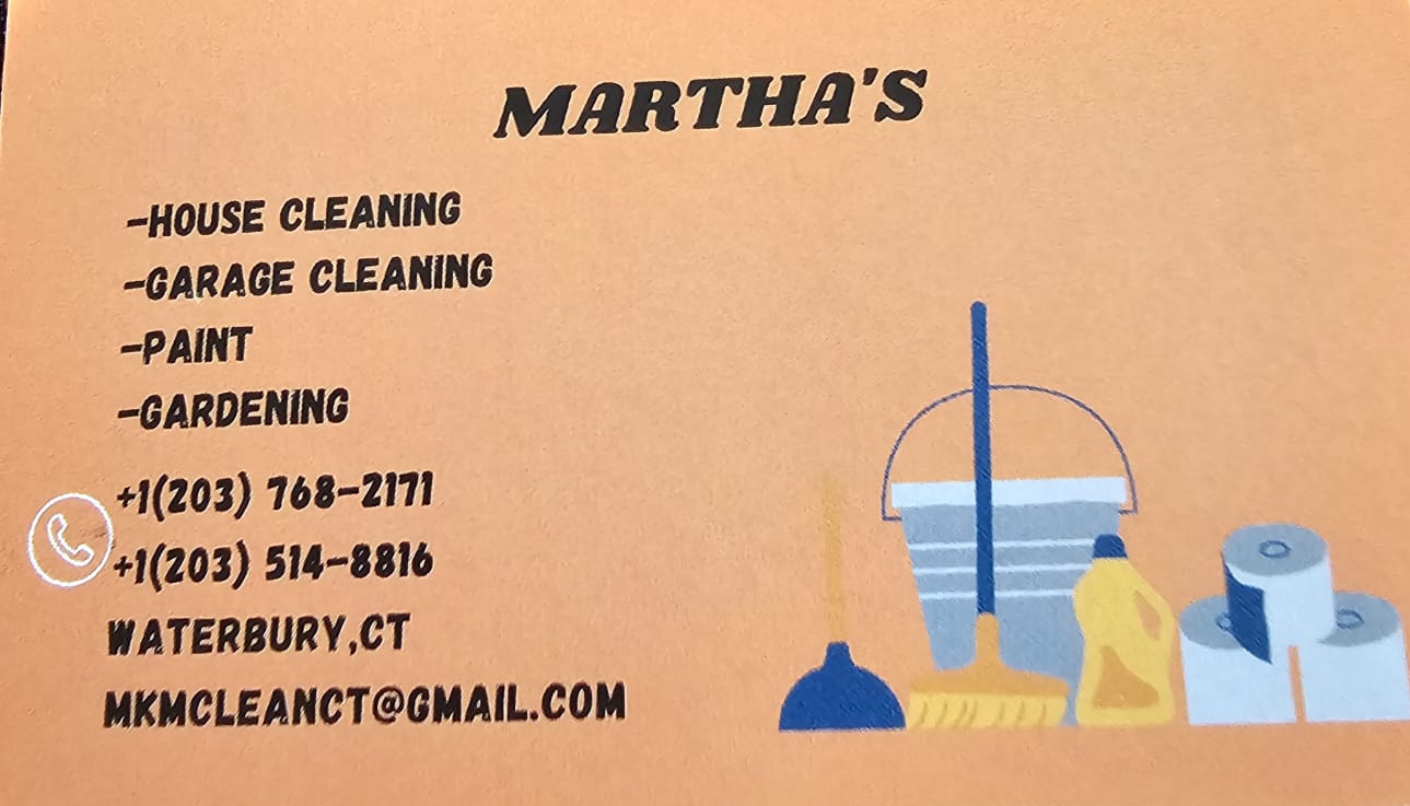 Martha's cleaning services logo