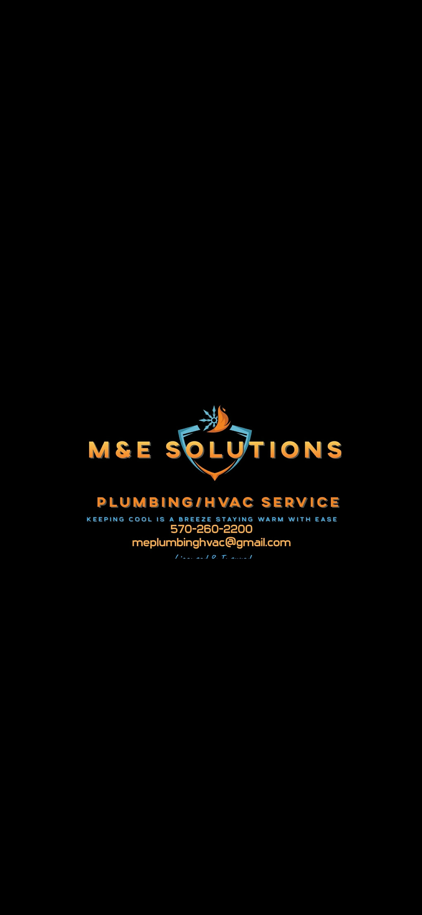 M&E plumbing/hvac solutions logo