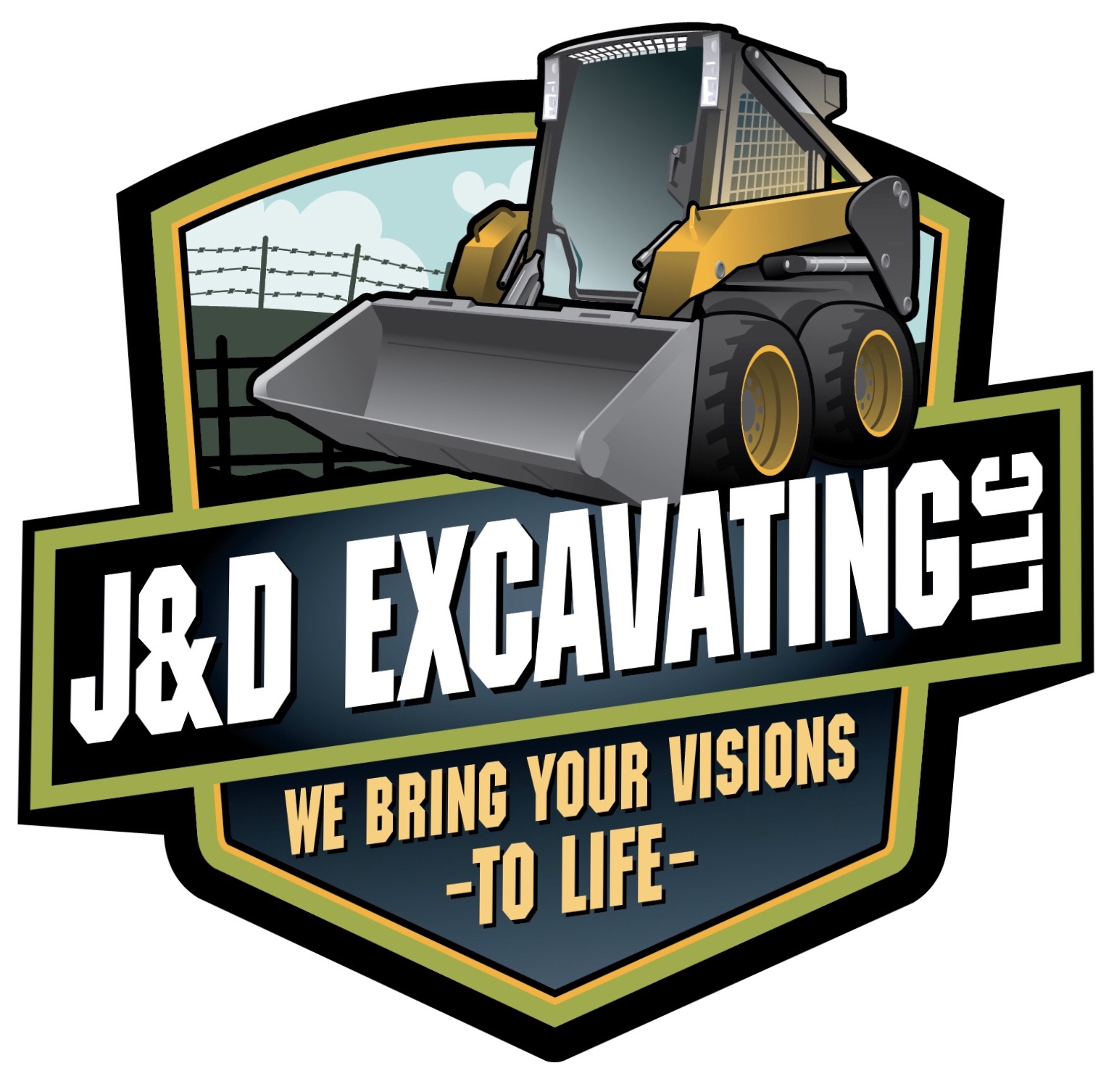 J&D excavating llc logo