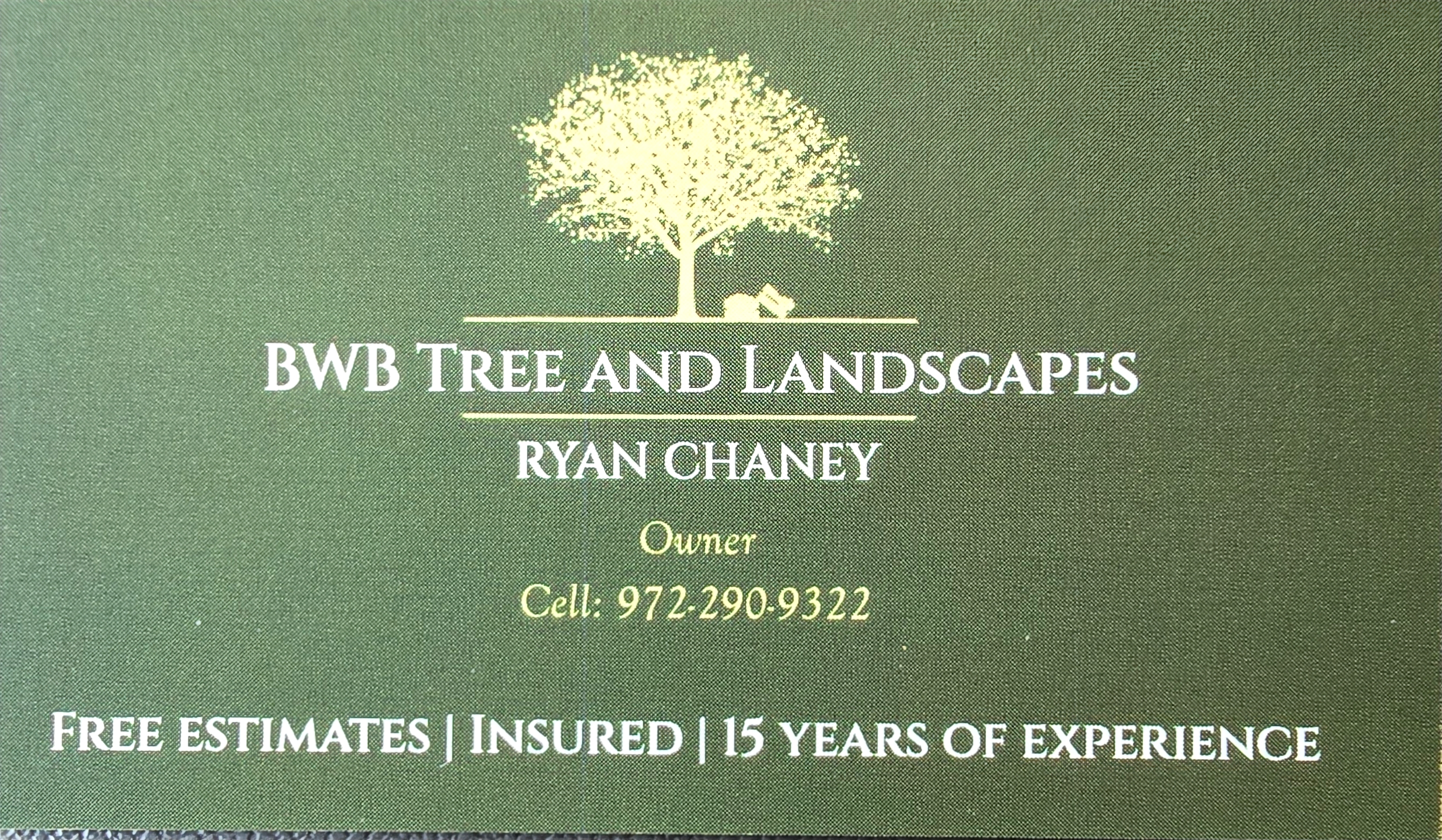 BWB Tree and landscapes logo