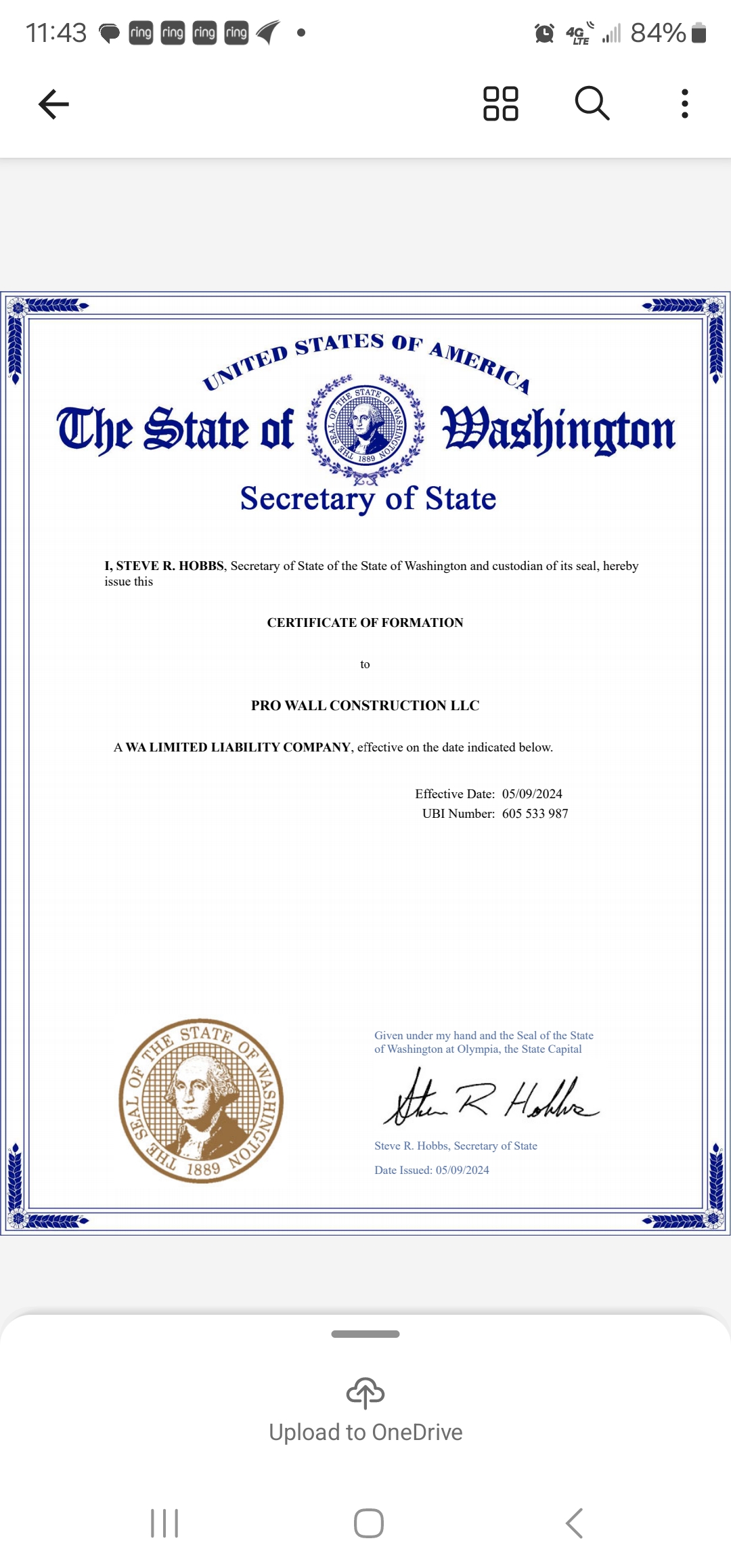 Avatar for Prowall construction