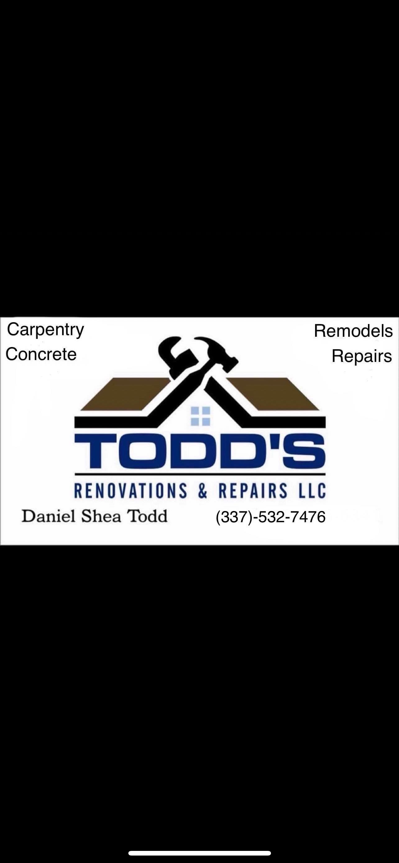 Todd’s Renovations & Repairs LLC logo