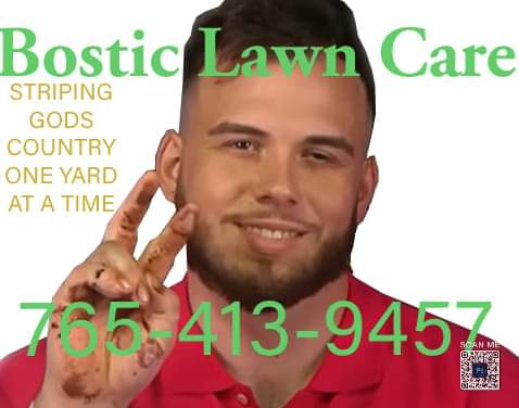 Bostics mowing logo