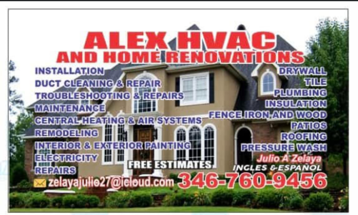 alex HVAC and Home Renovations logo
