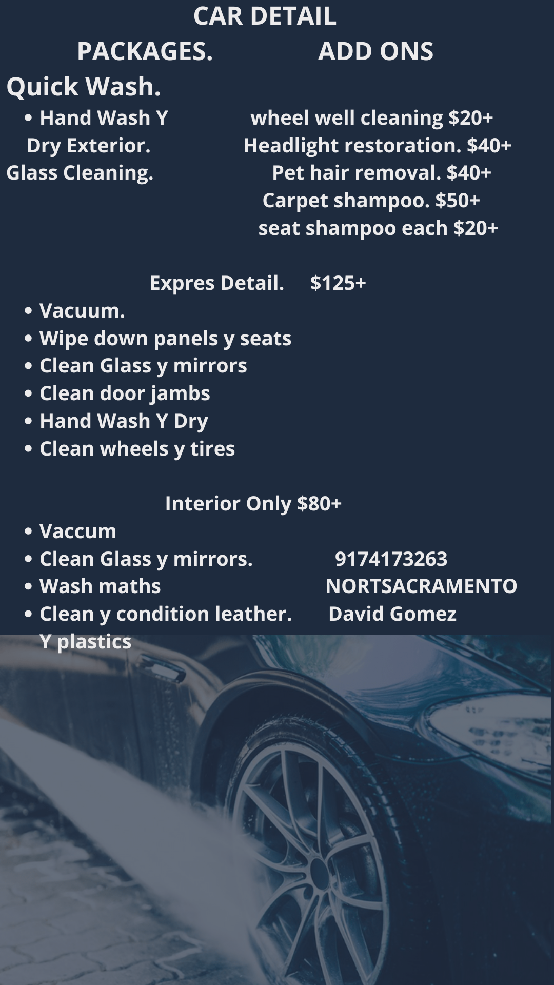 Gomez Detailing logo