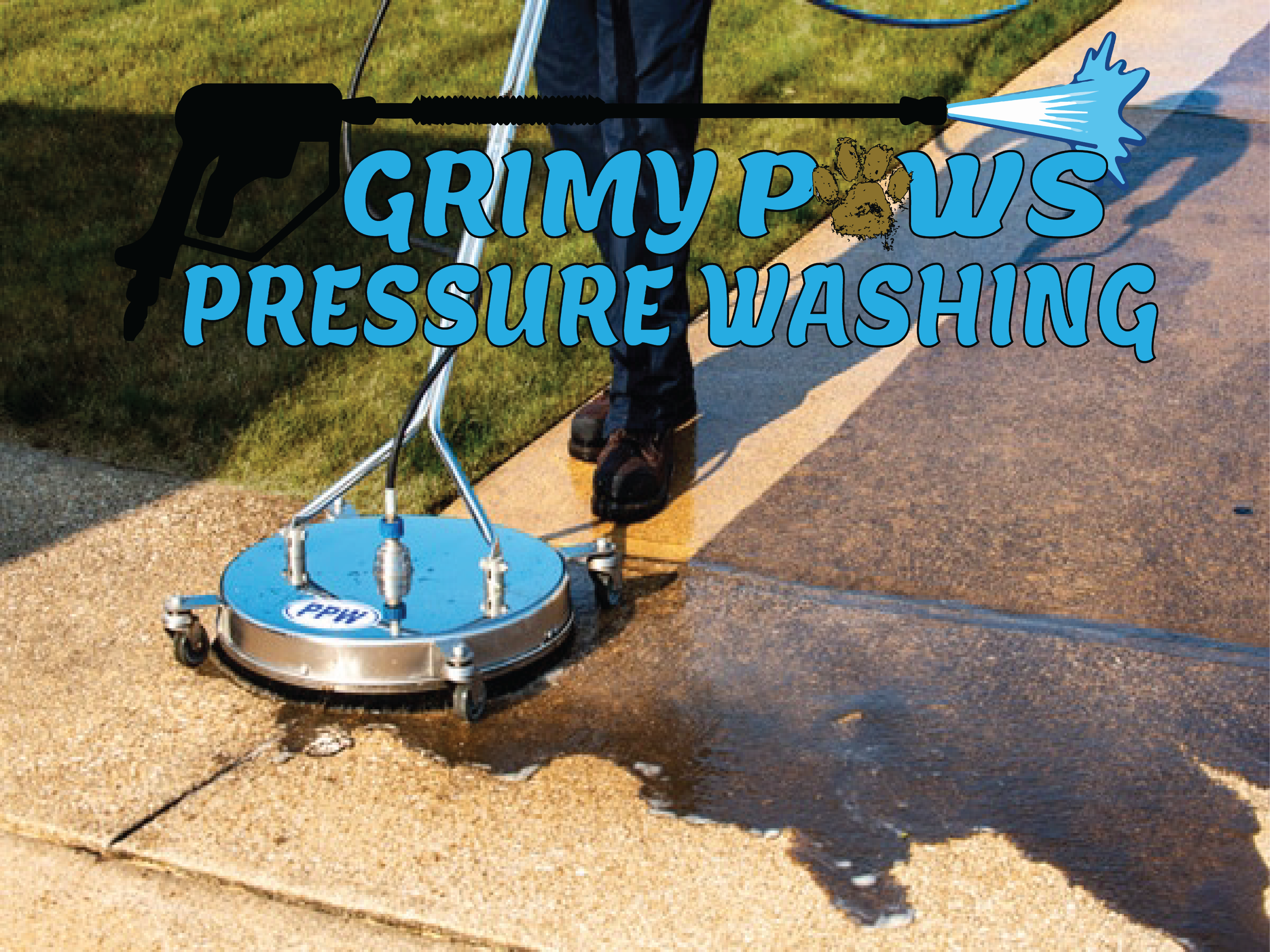 Grimy Paws Pressure Washing logo