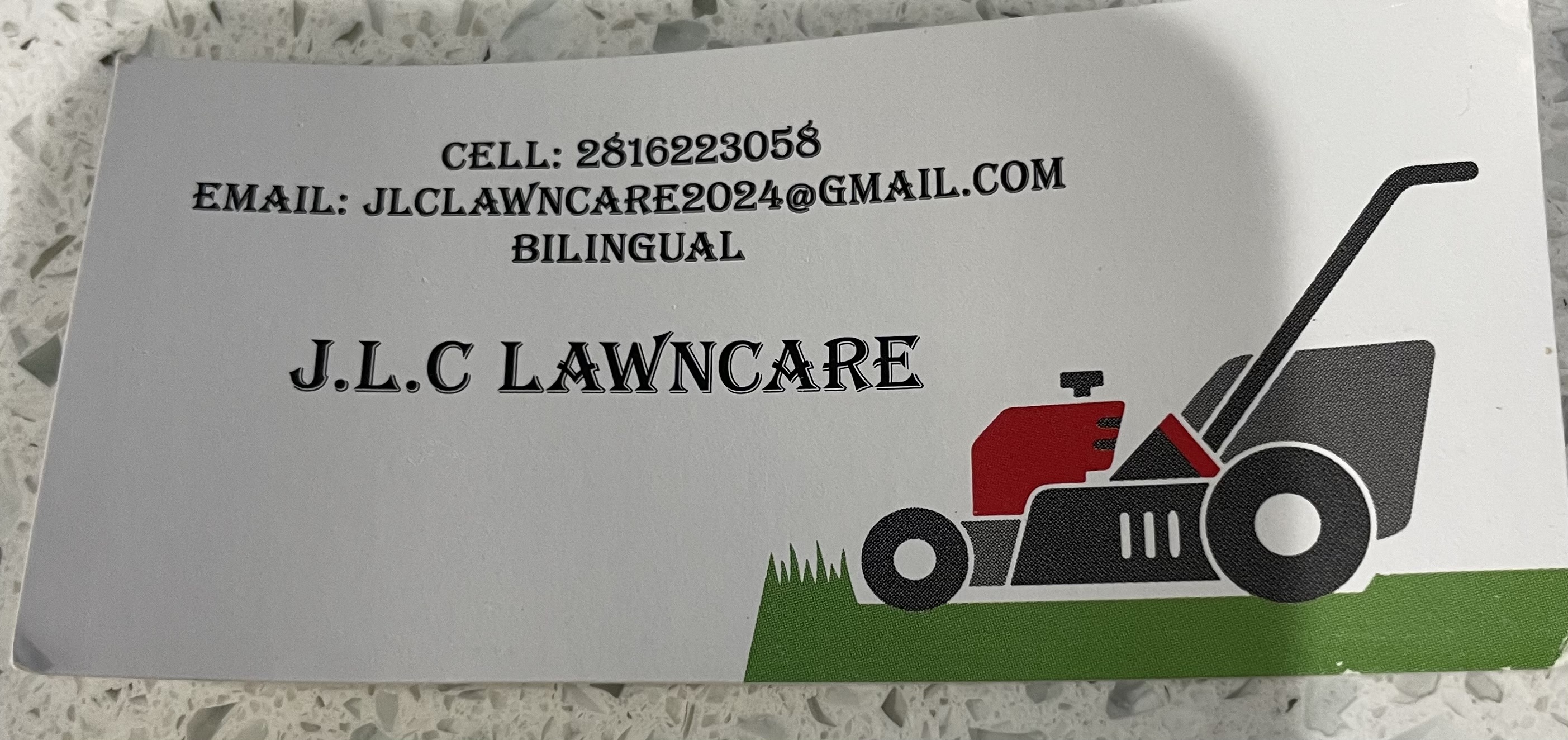 J.L.C LAWNCARE logo