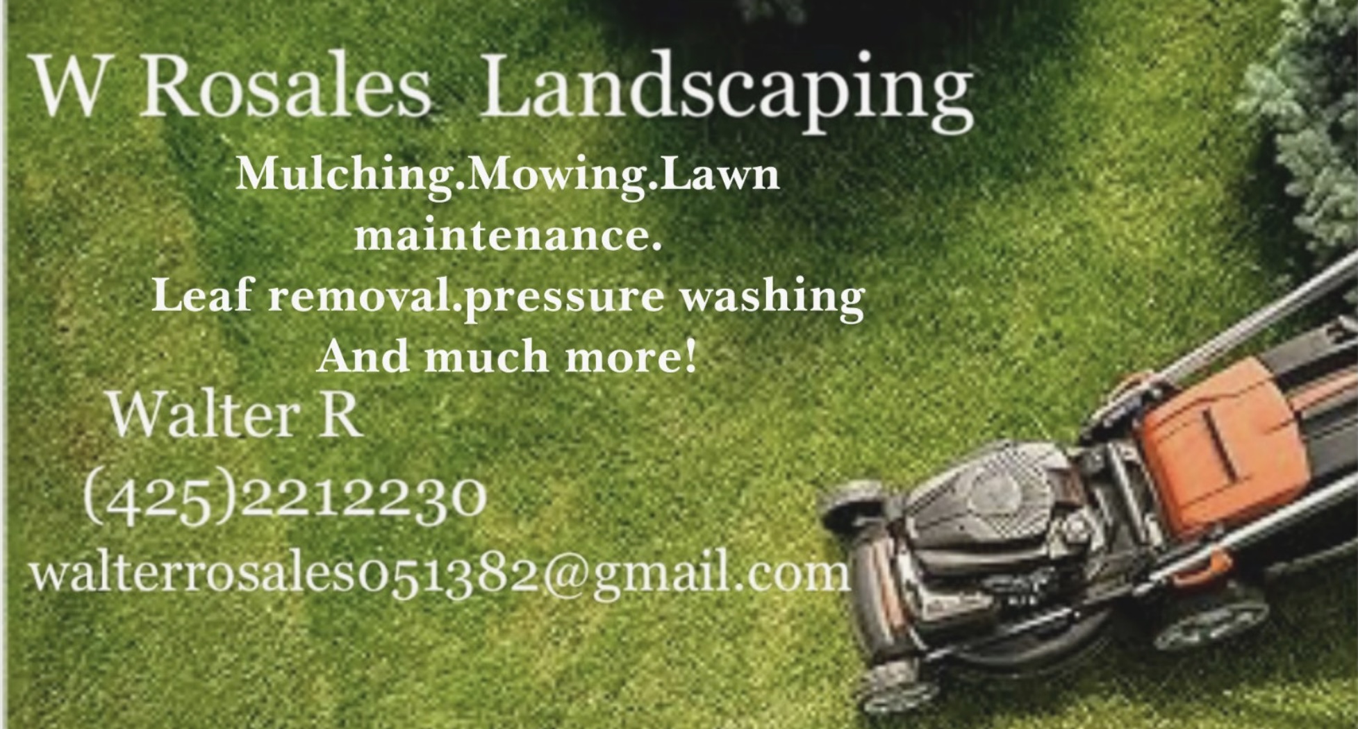 Logo for W Rosales Landscaping
