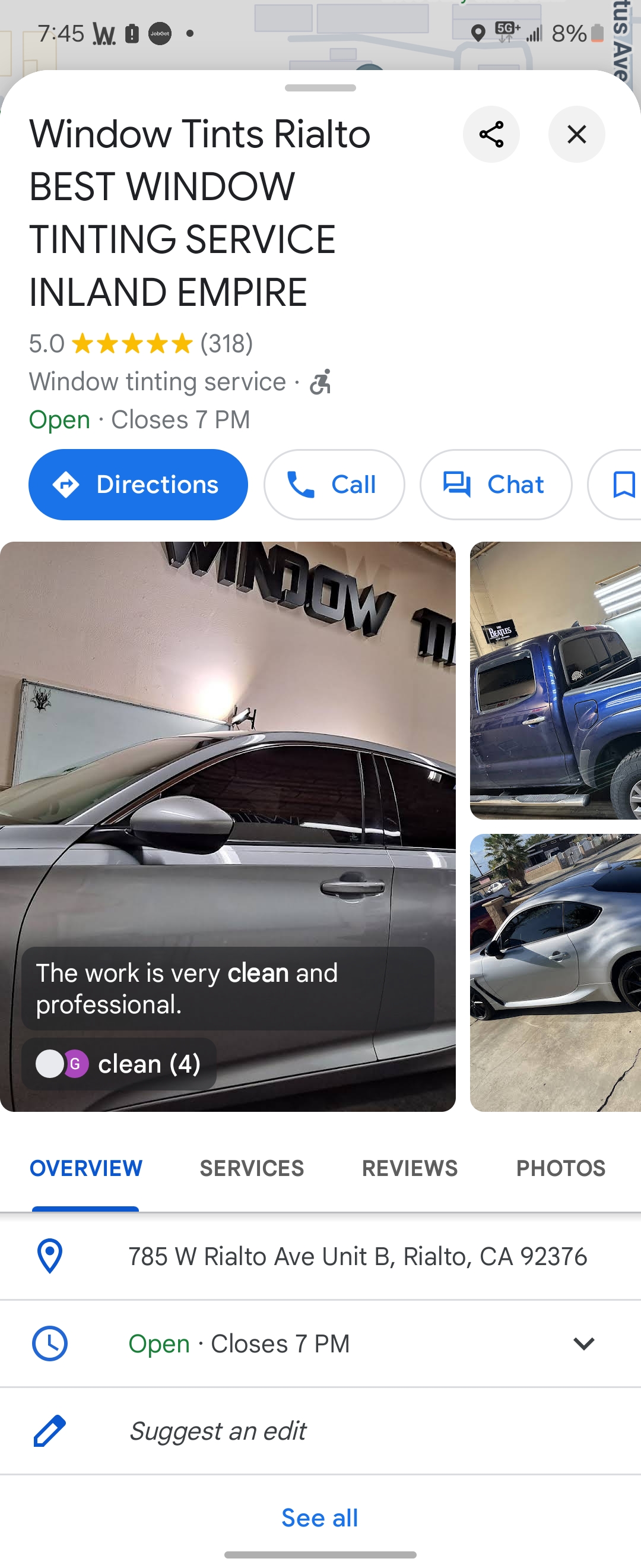 Window tints rialto logo