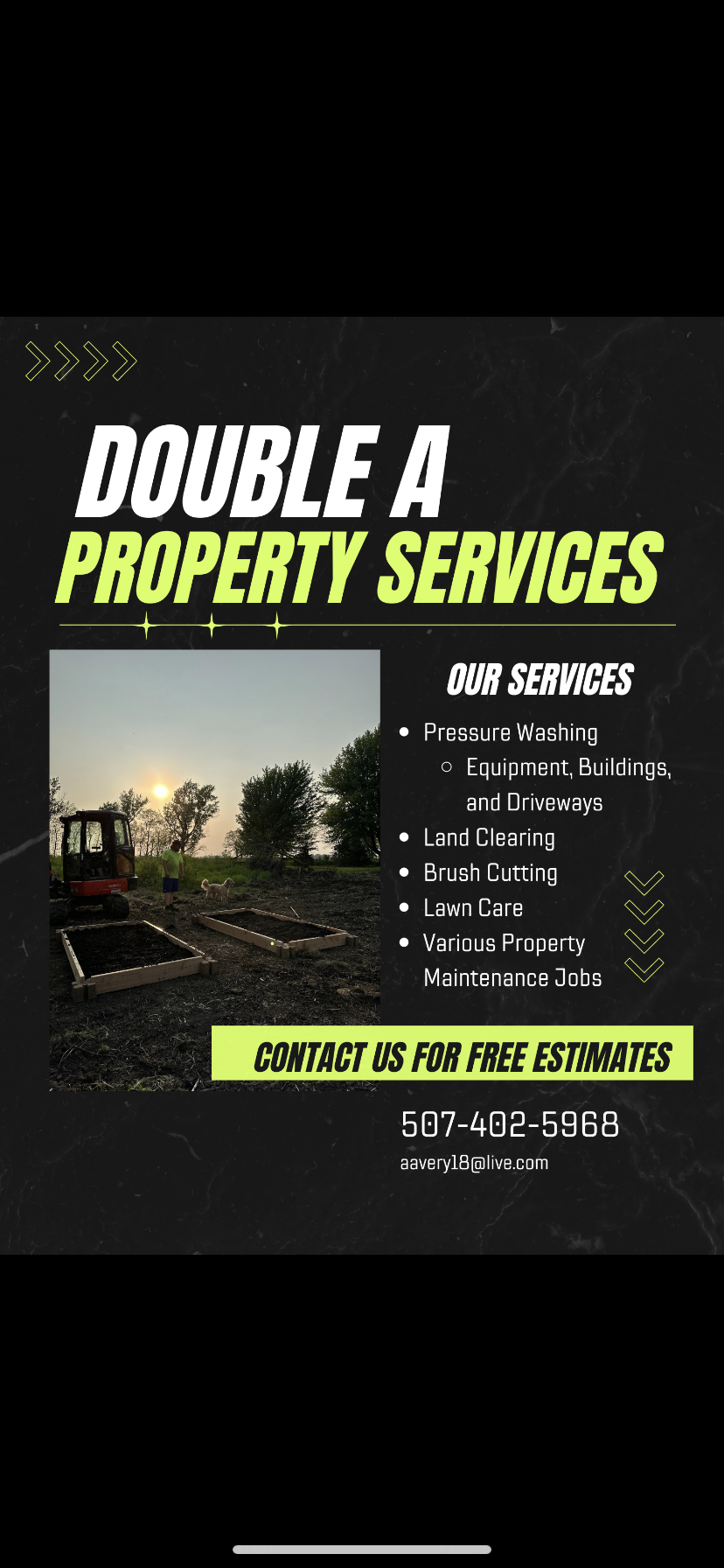 Double A property services logo