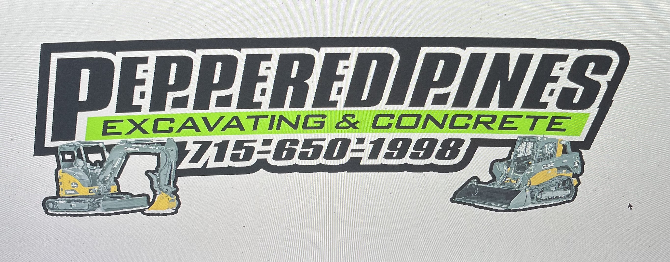 Peppered Pines Excavating & Concrete logo