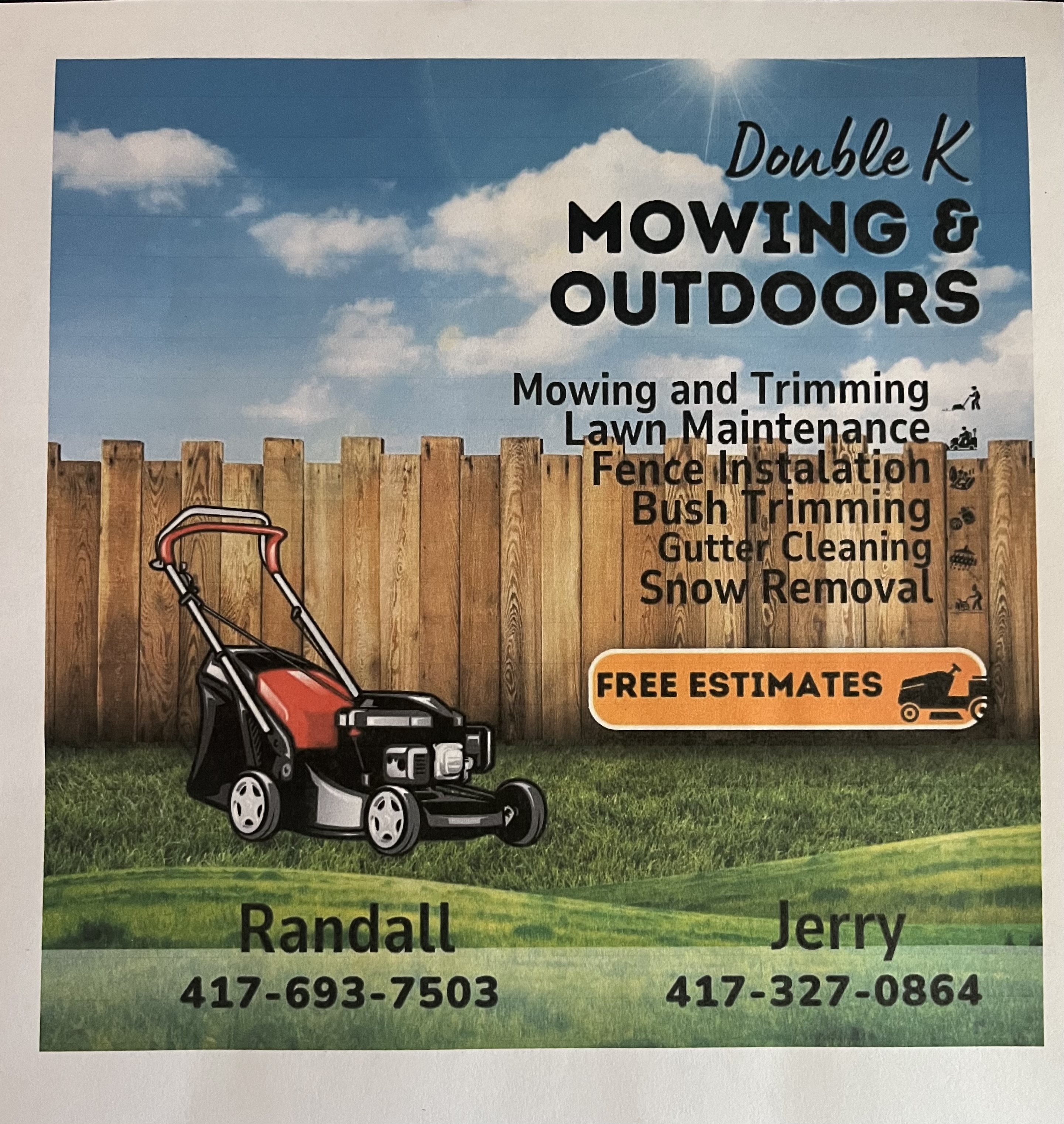 Double K Mowing and Outdoors logo