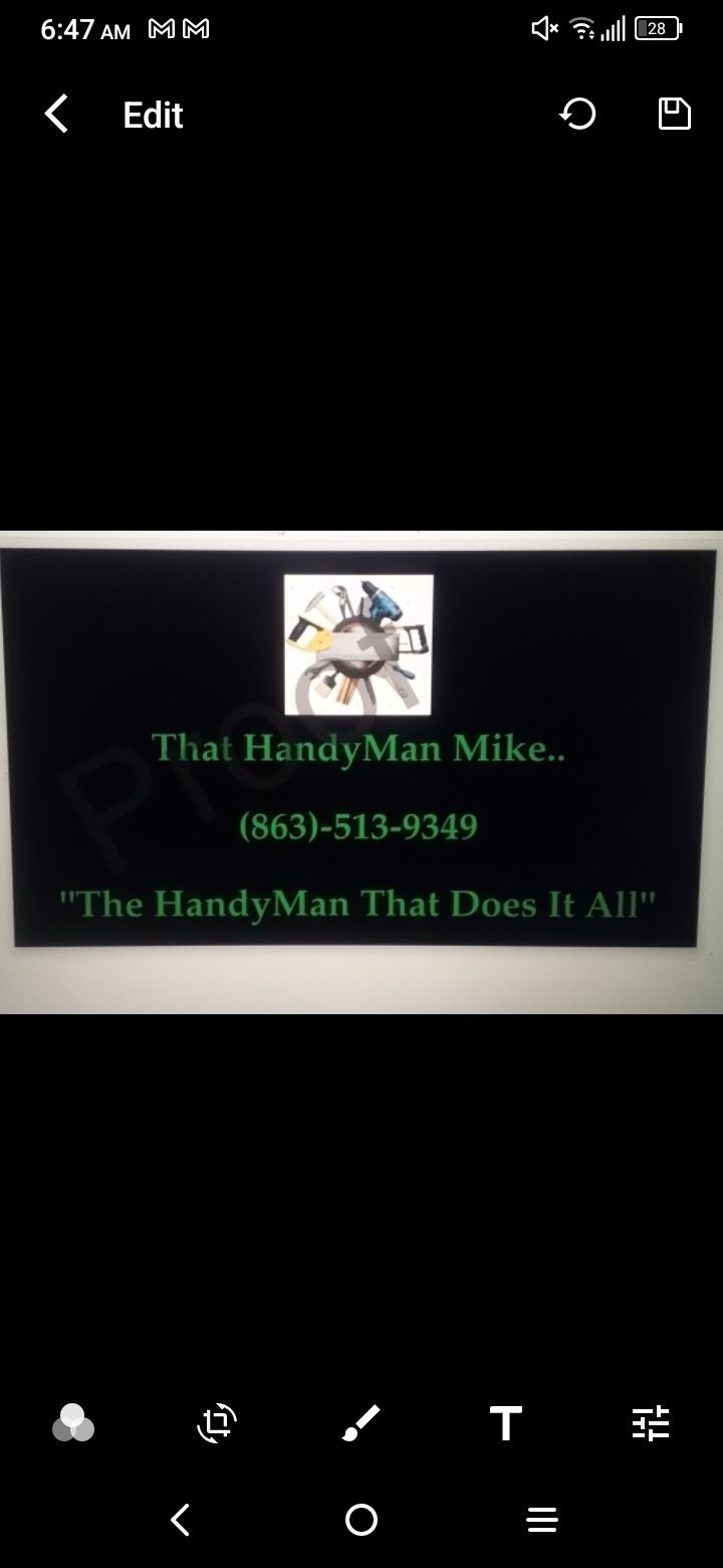 That HandyMan Mike. logo