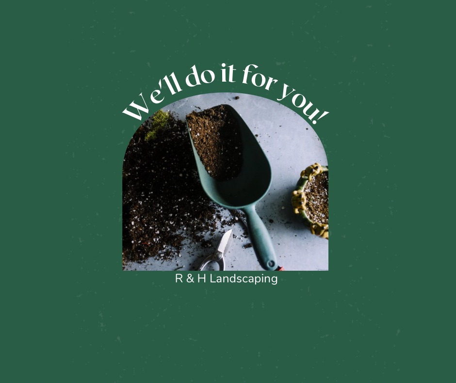 R & H landscaping logo