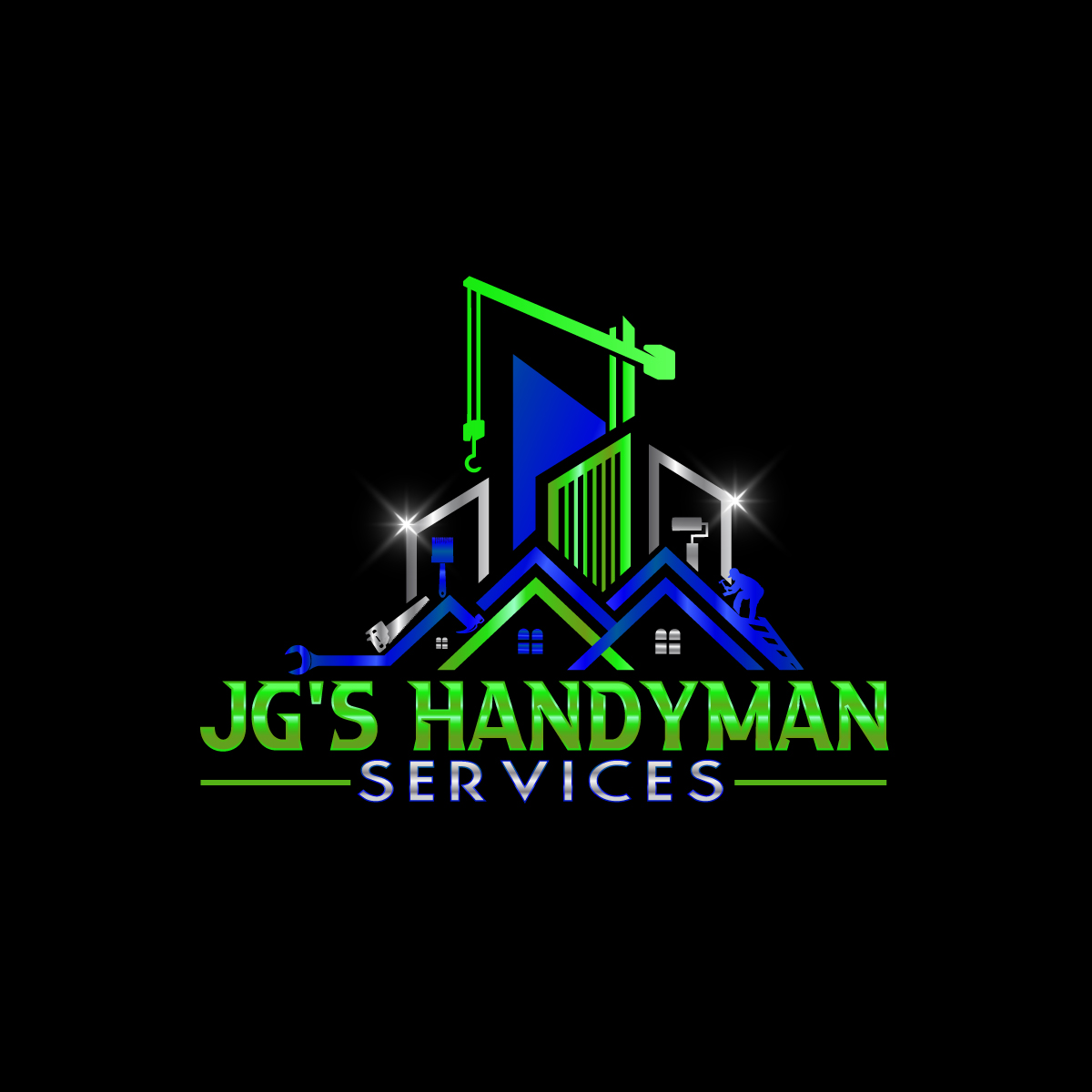 JG's Handyman services and property management logo