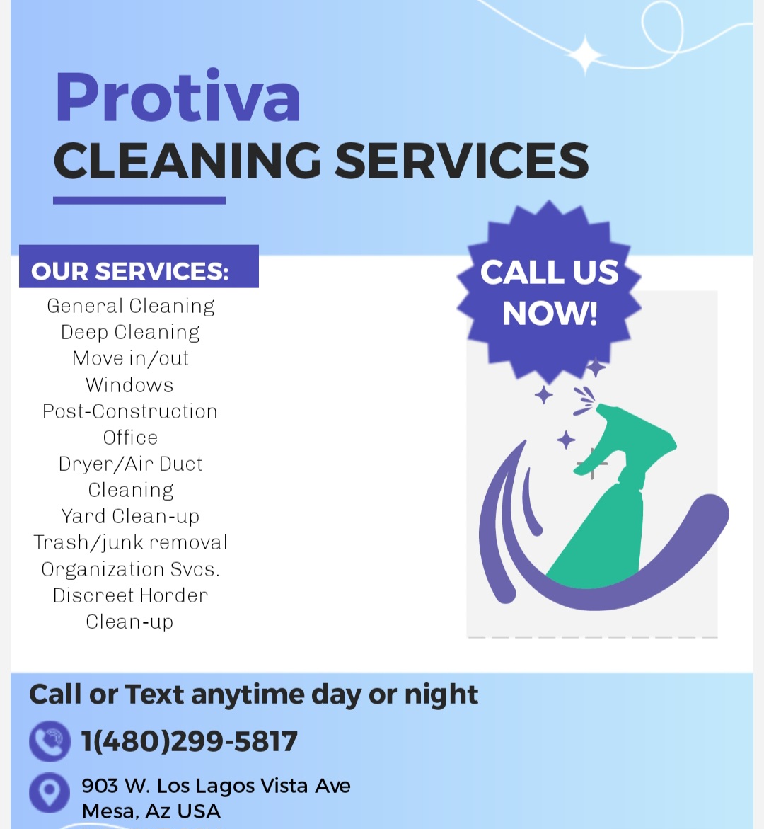 Protiva Cleaning Services lc. logo