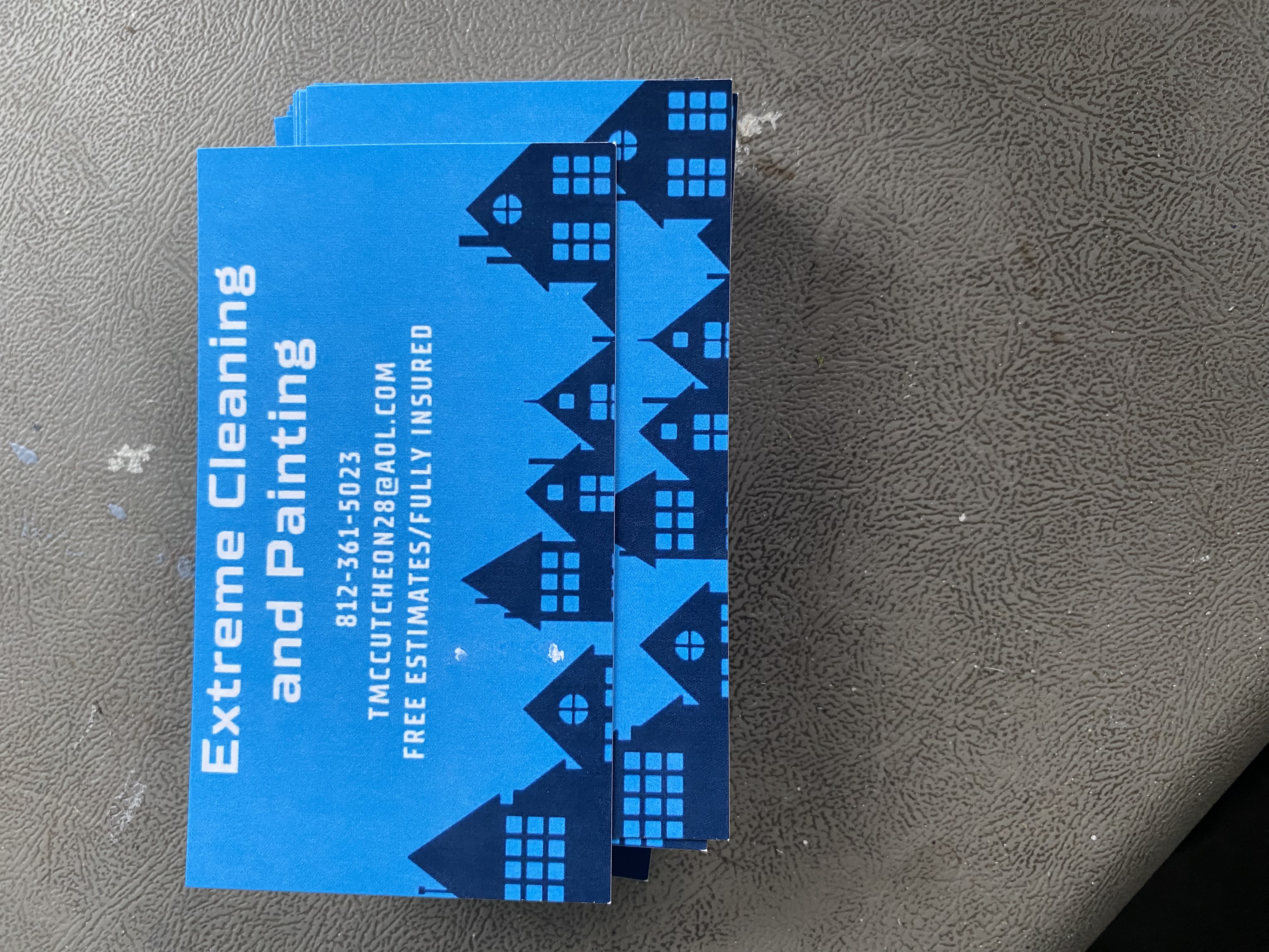 Extreme cleaning and painting logo