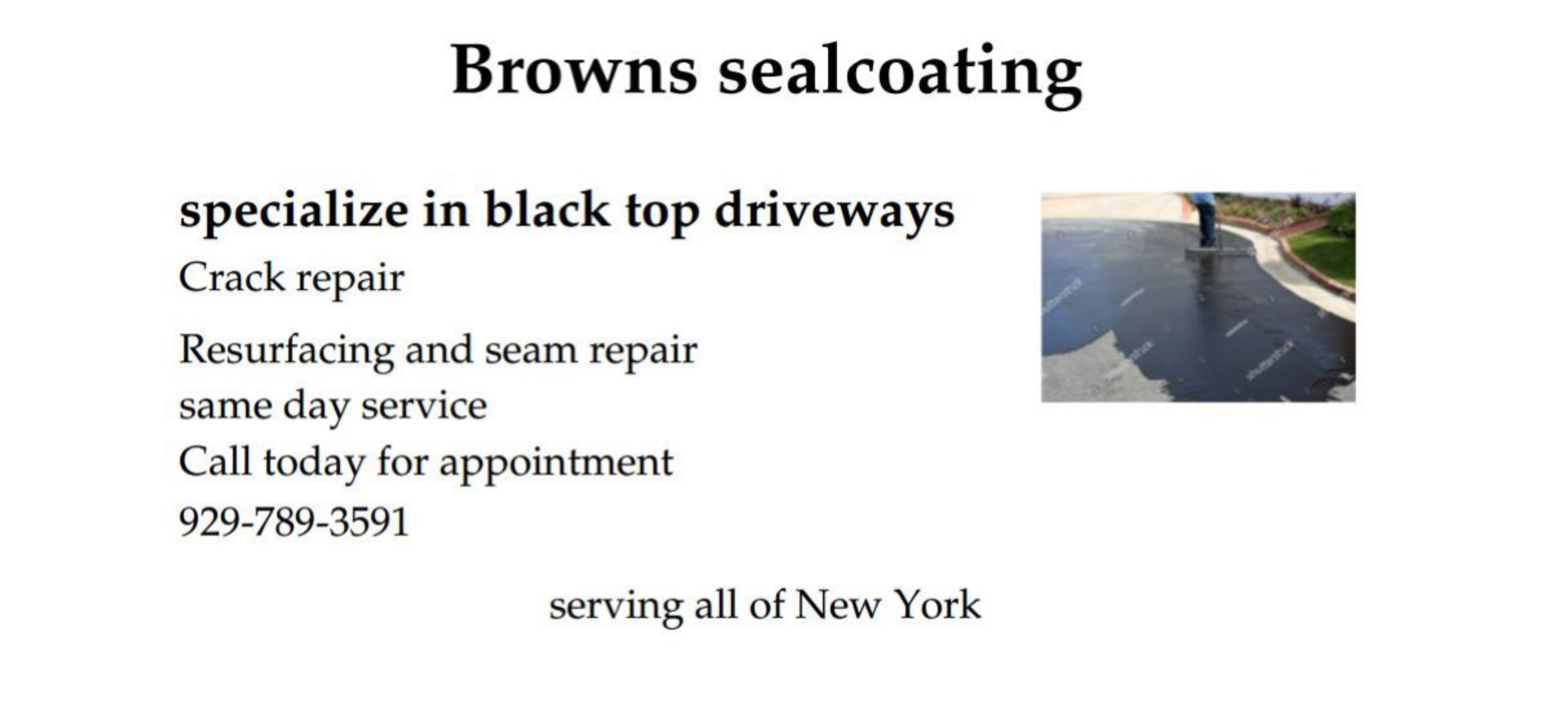 Browns sealcoating logo