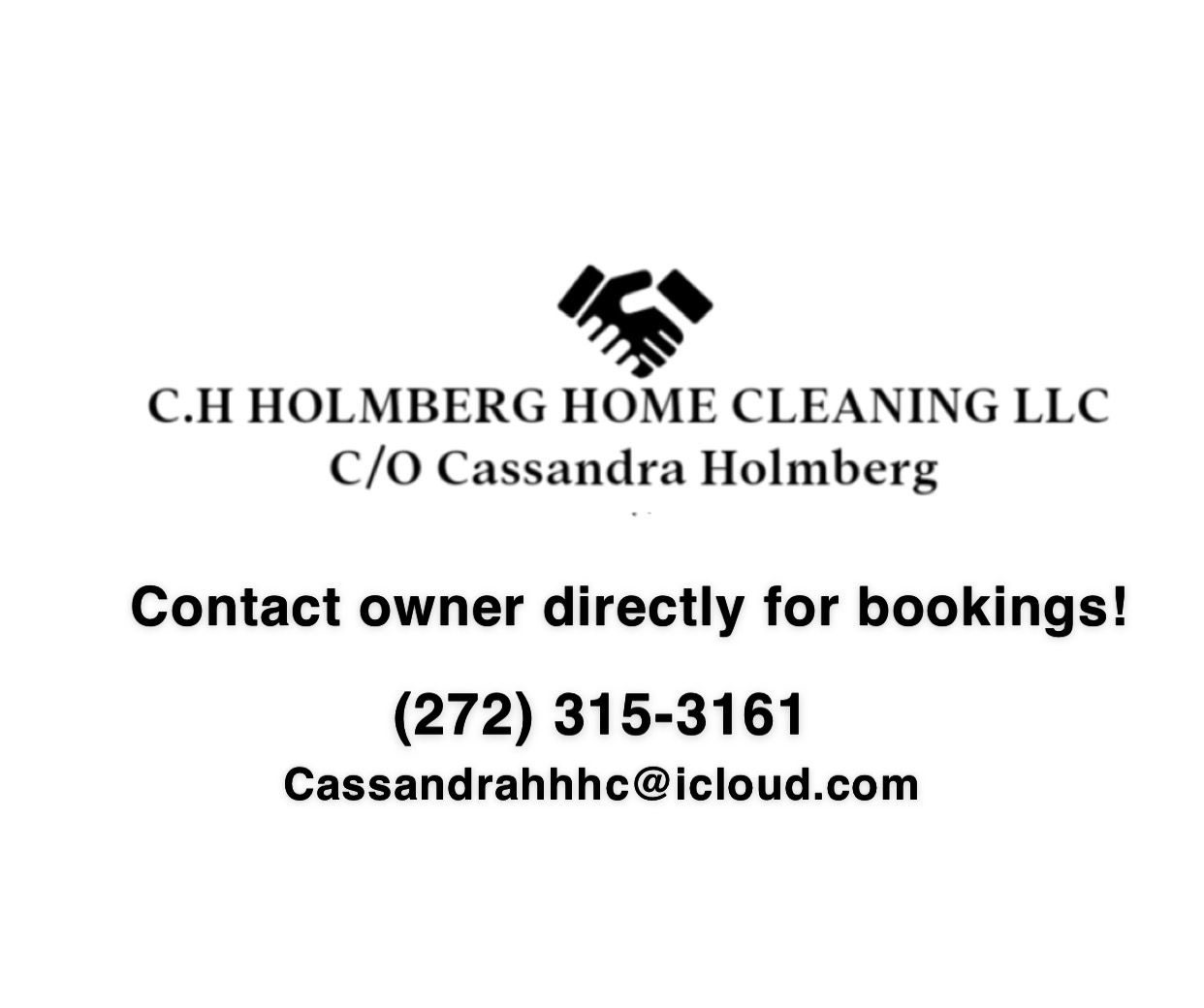 C H Holmberg Home Cleaning and Handyman logo
