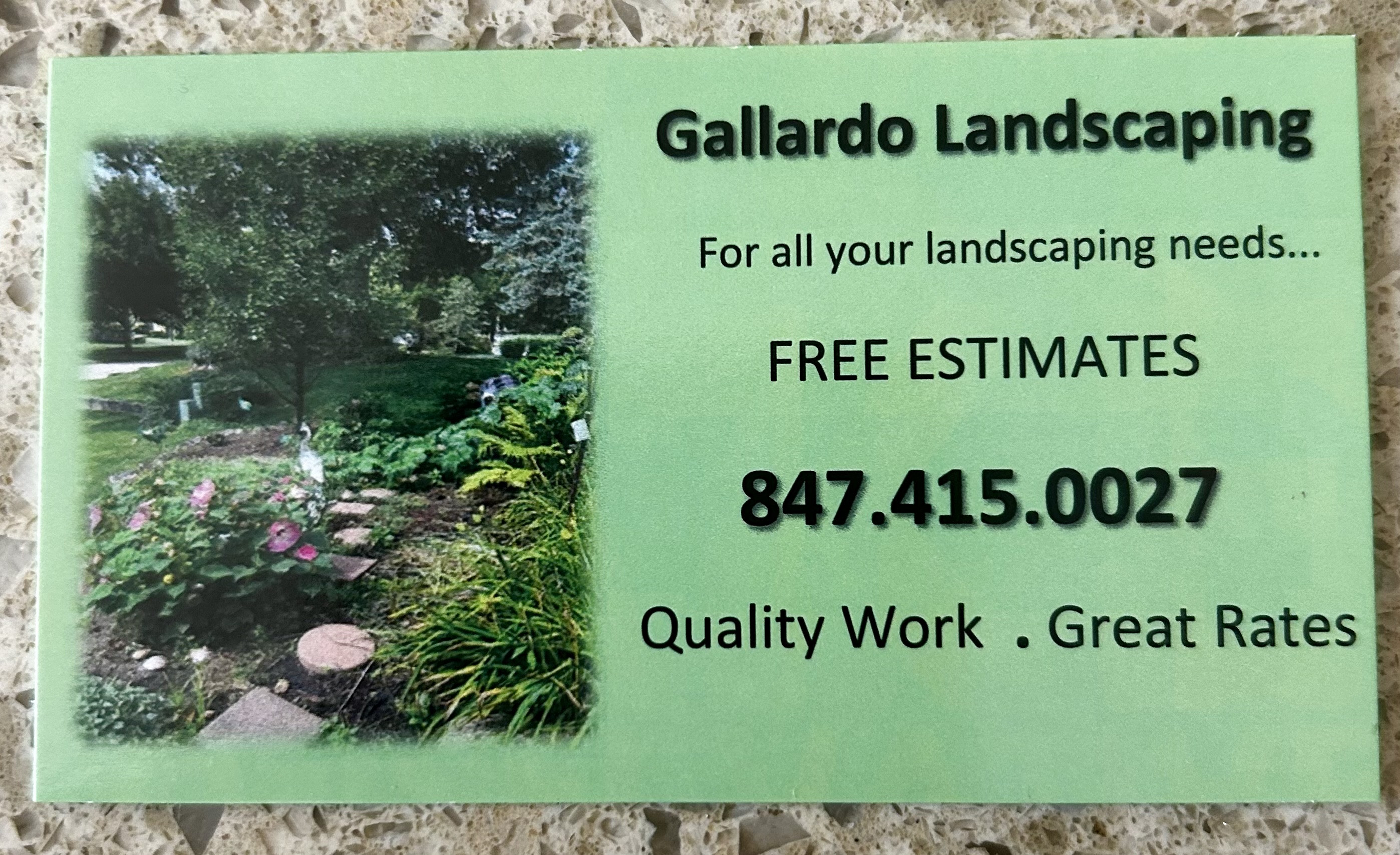 Gallardo’s landscaping logo