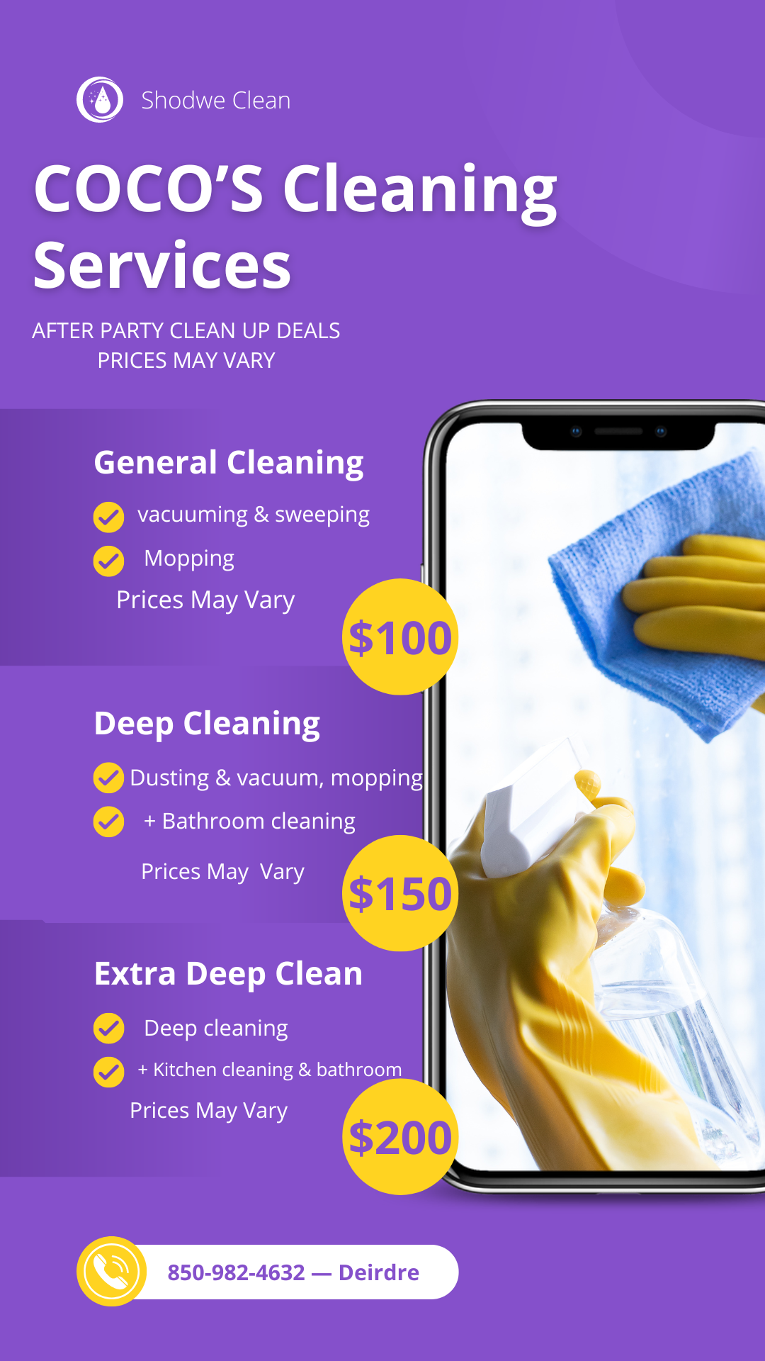 Coco cleaning service logo