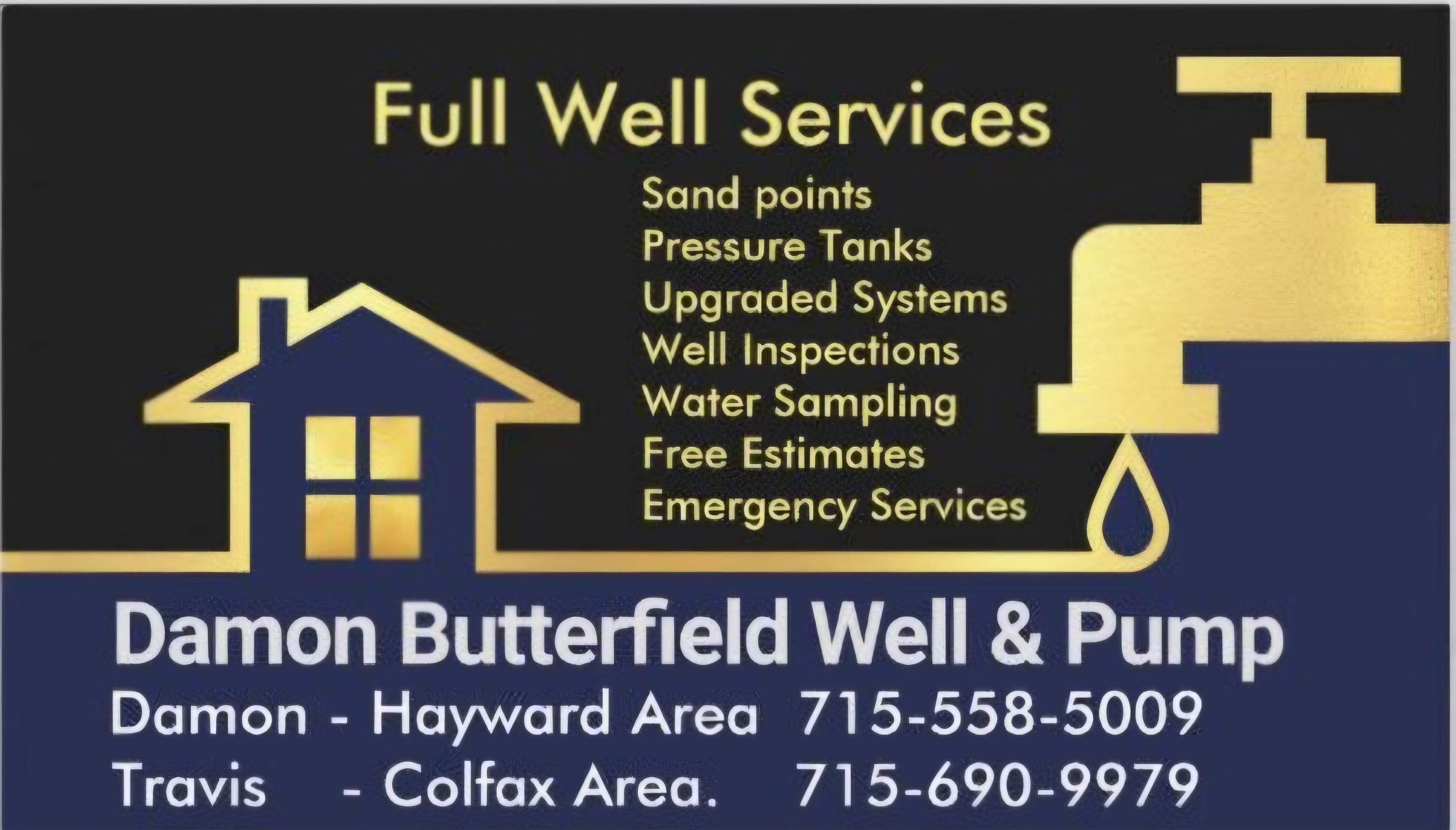 Damon butterfield well and pump logo