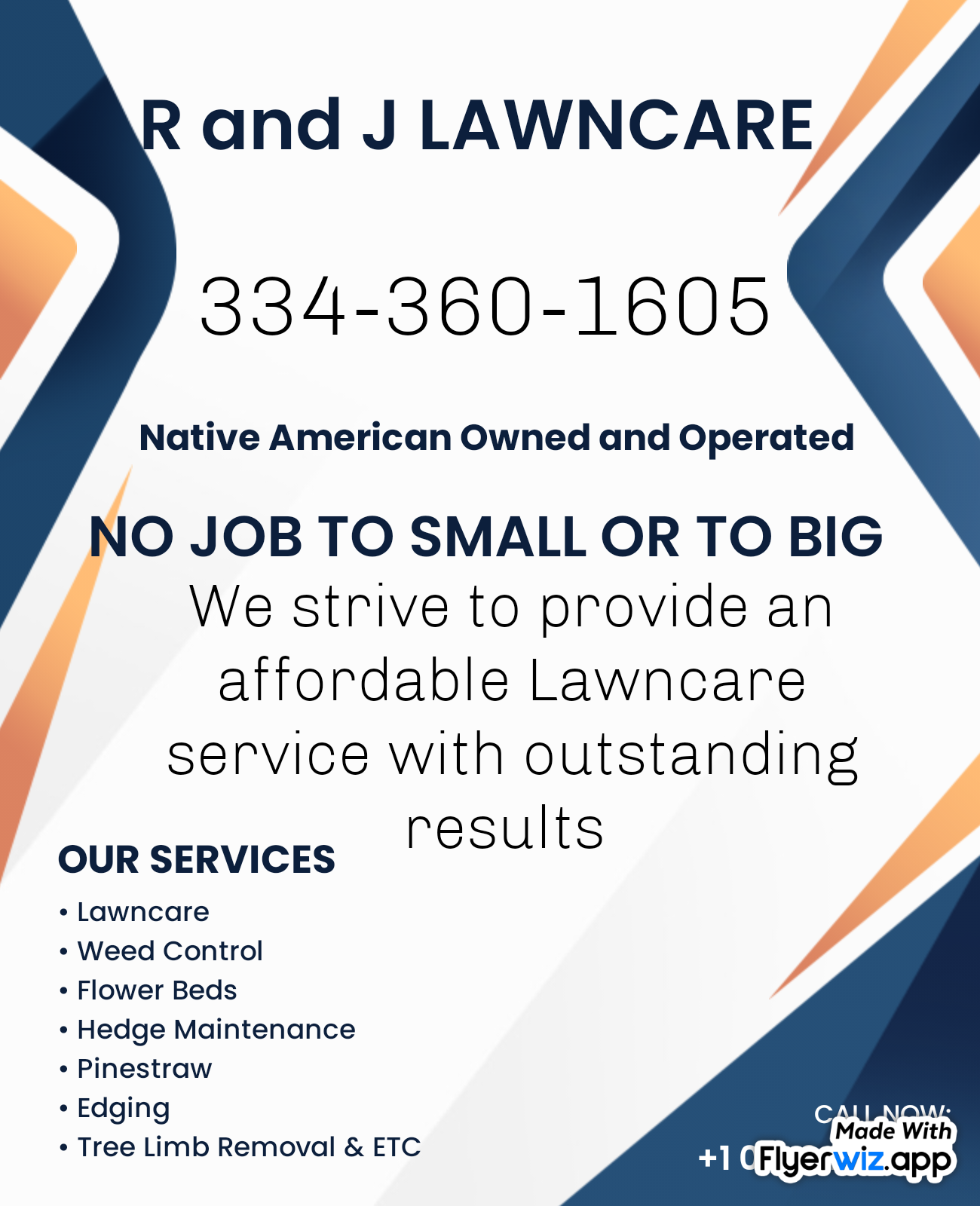 R and J Lawncare logo