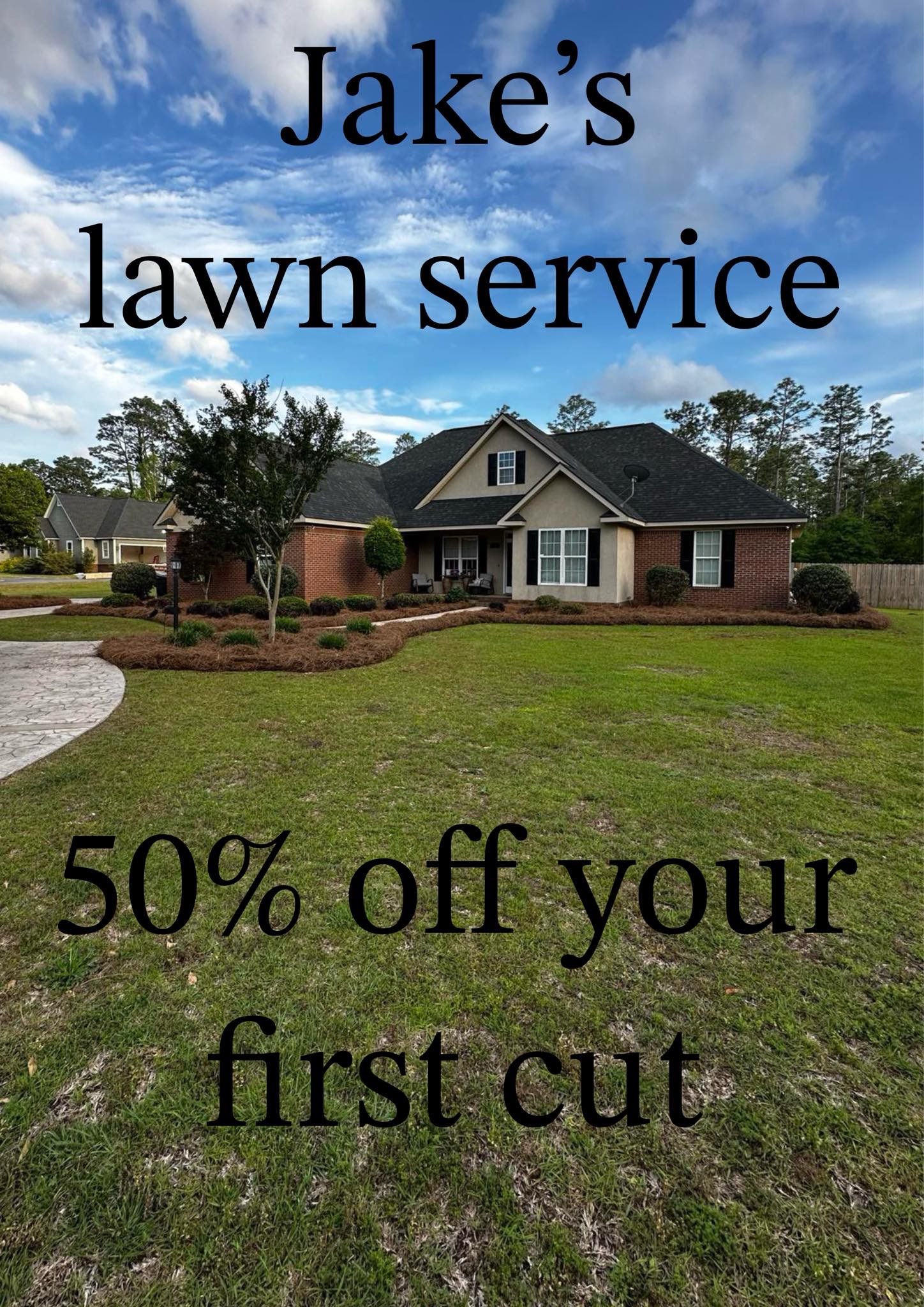Jake lawn care logo