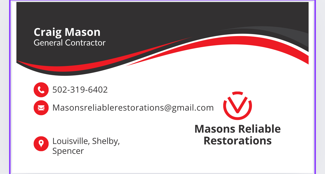 Masons Reliable Restorations logo