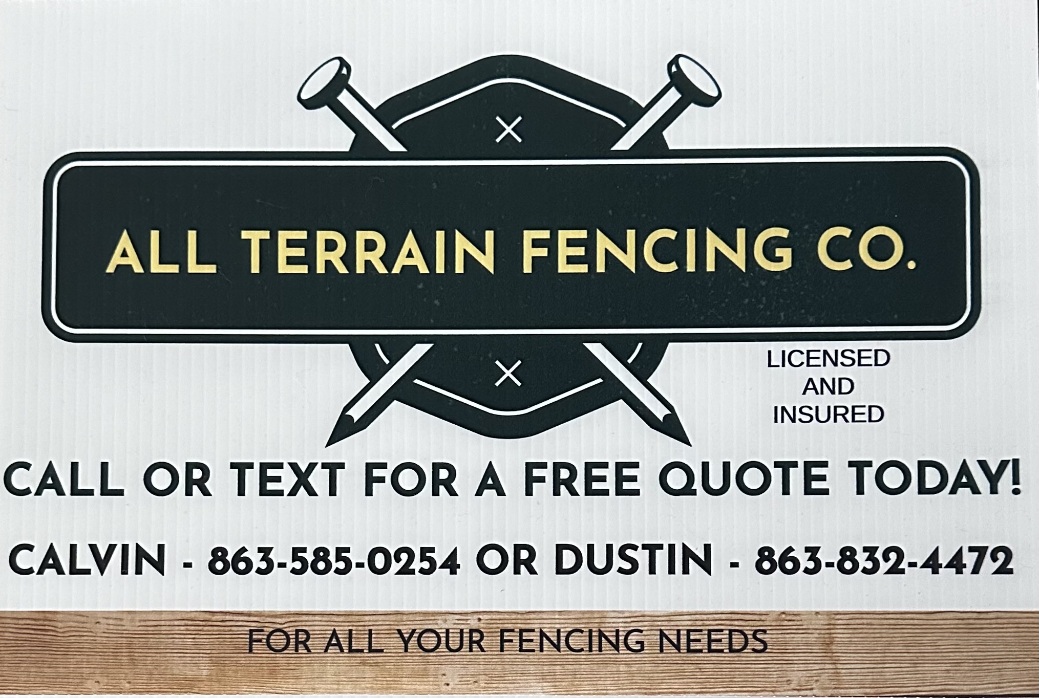 All terrain fencing logo
