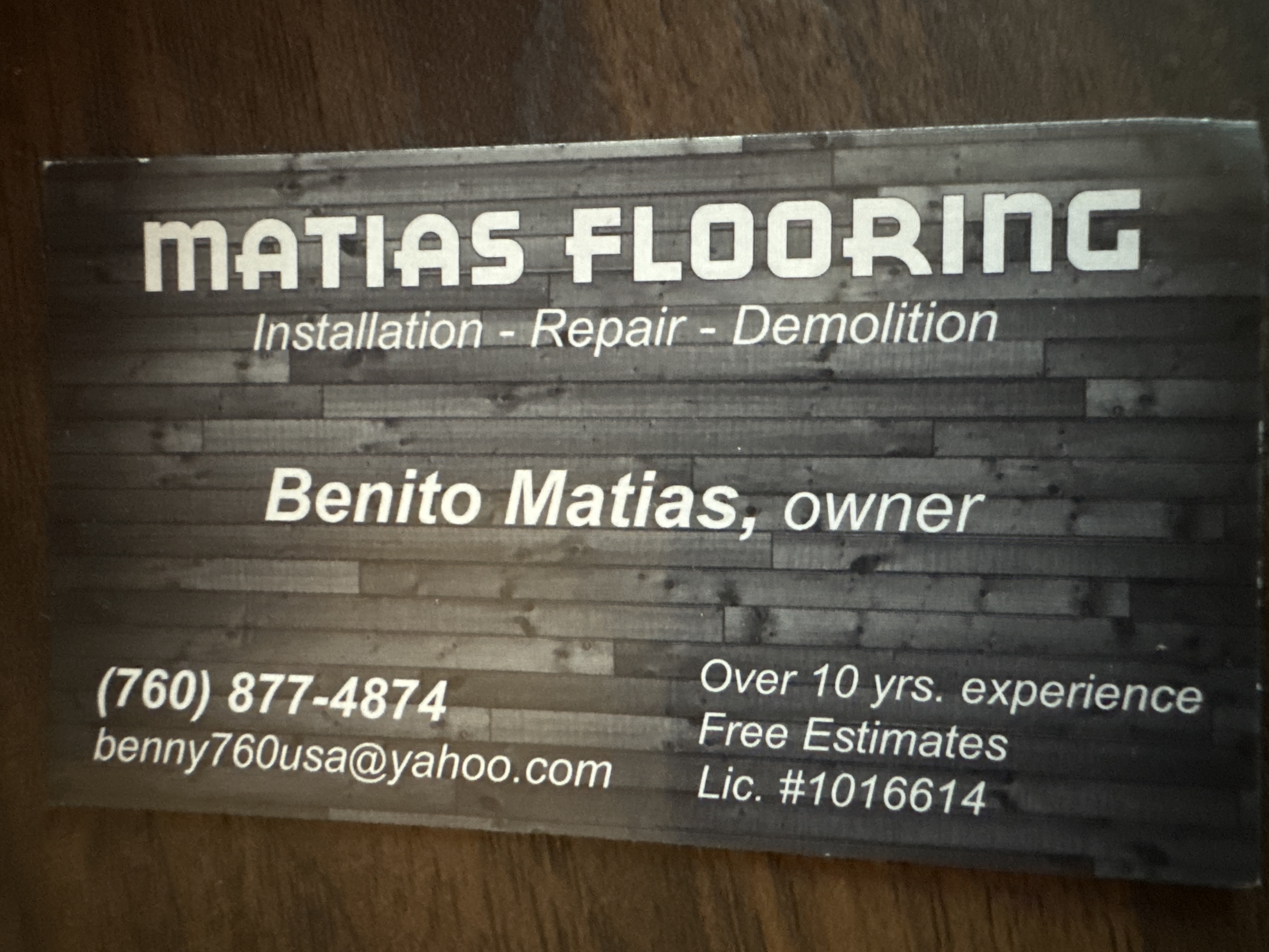 Logo for Matias Flooring