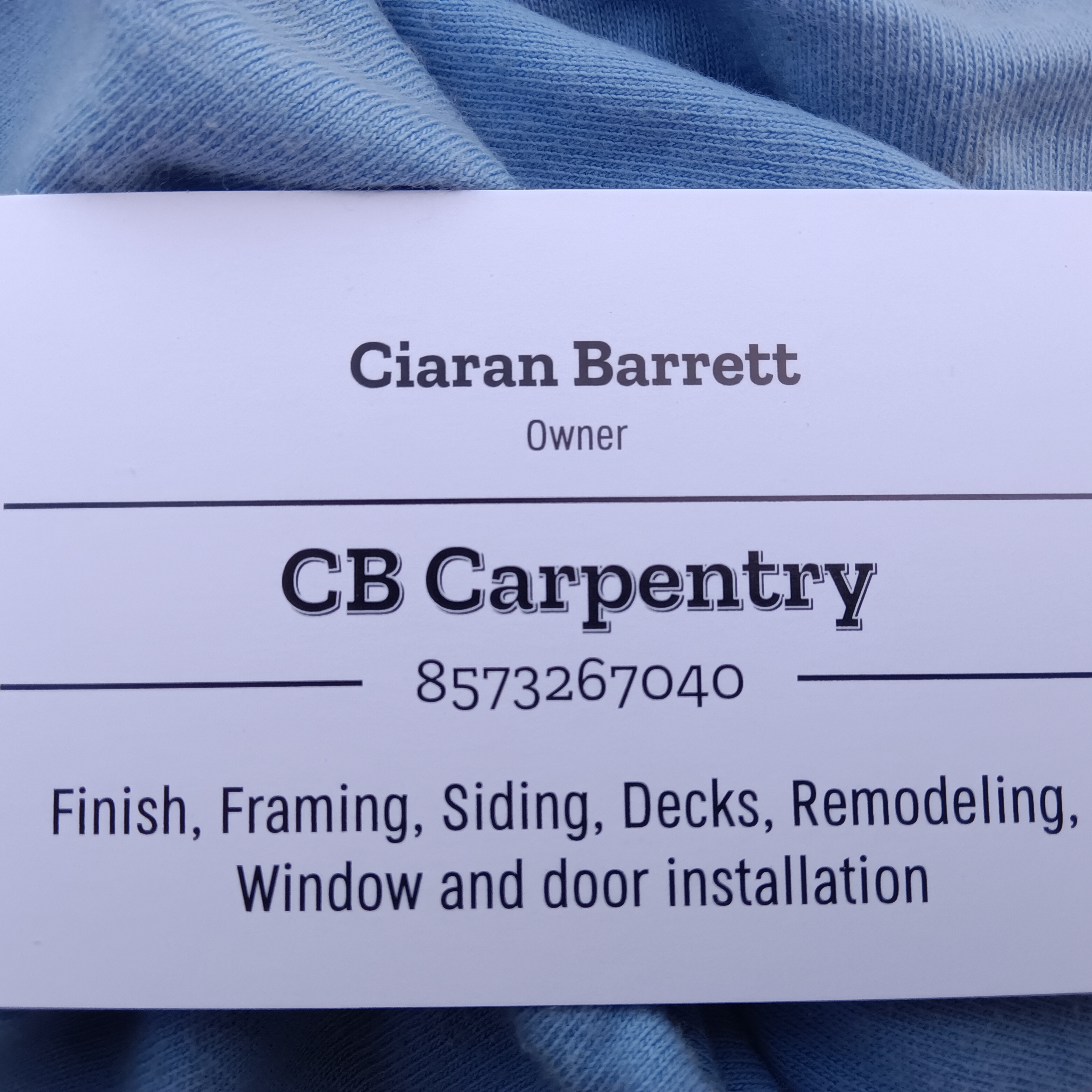 Logo for CB Construction