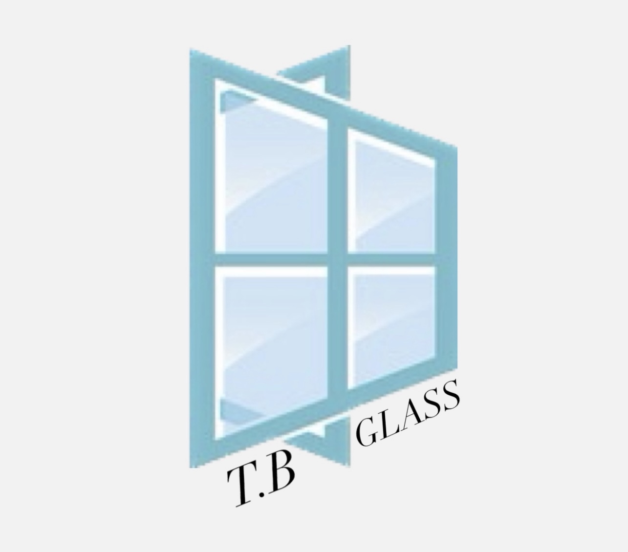 T.B Glass logo