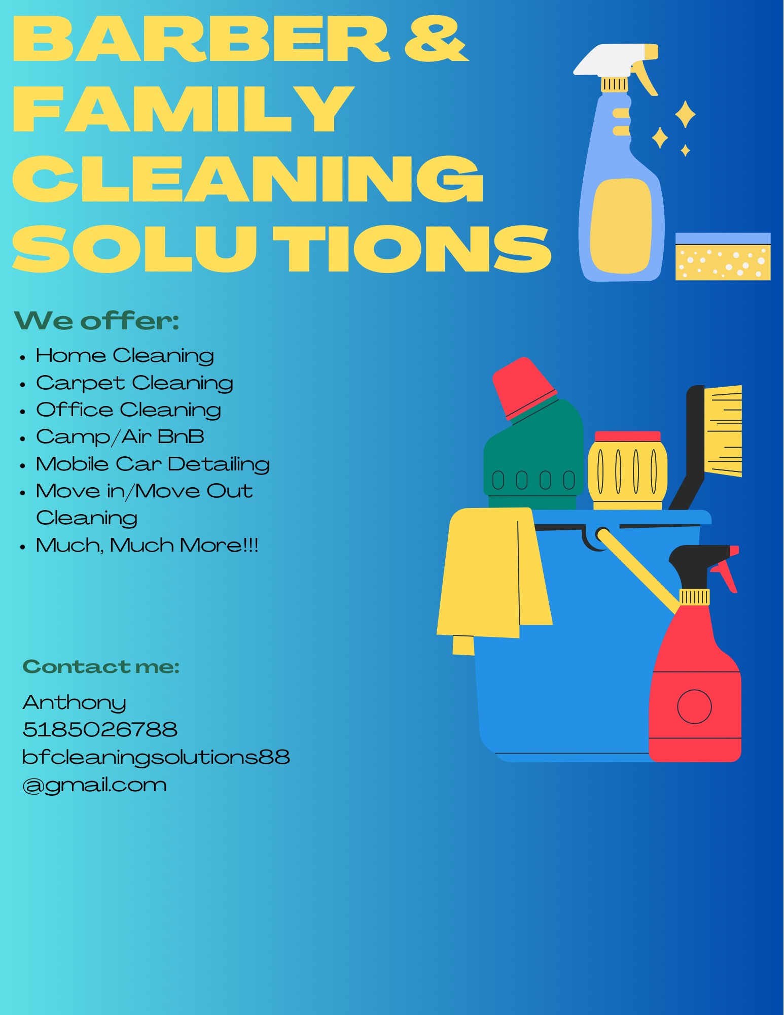 Barber & Family Cleaning Solutions logo