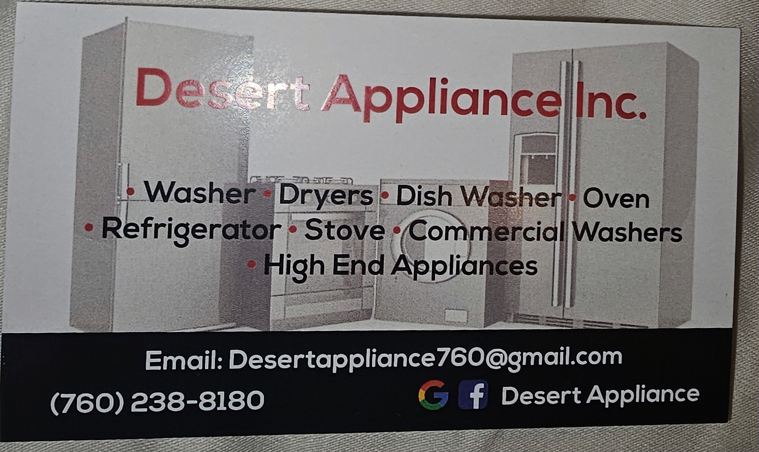 Desert Appliance logo
