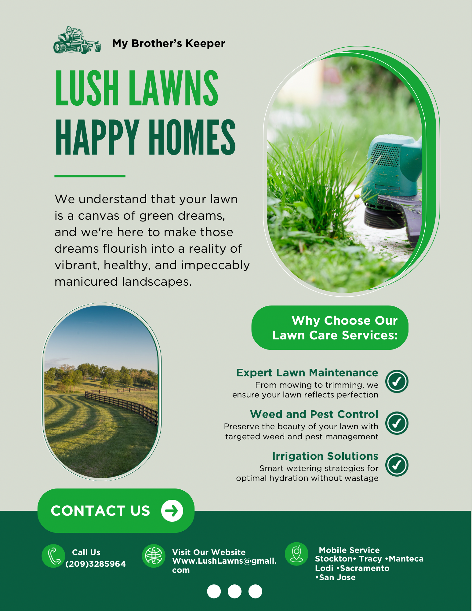Lush lawns logo