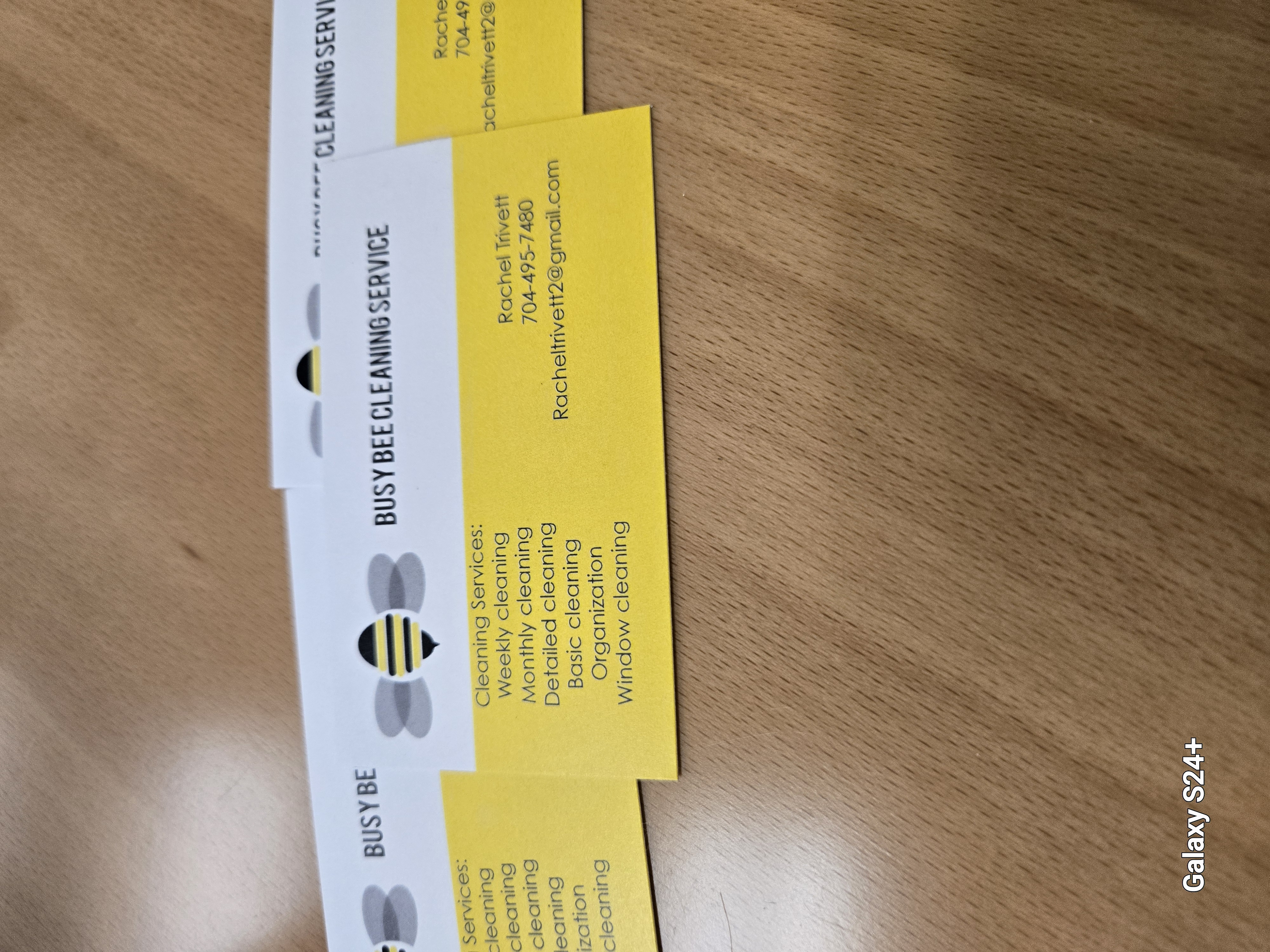 Busy bees cleaning service logo