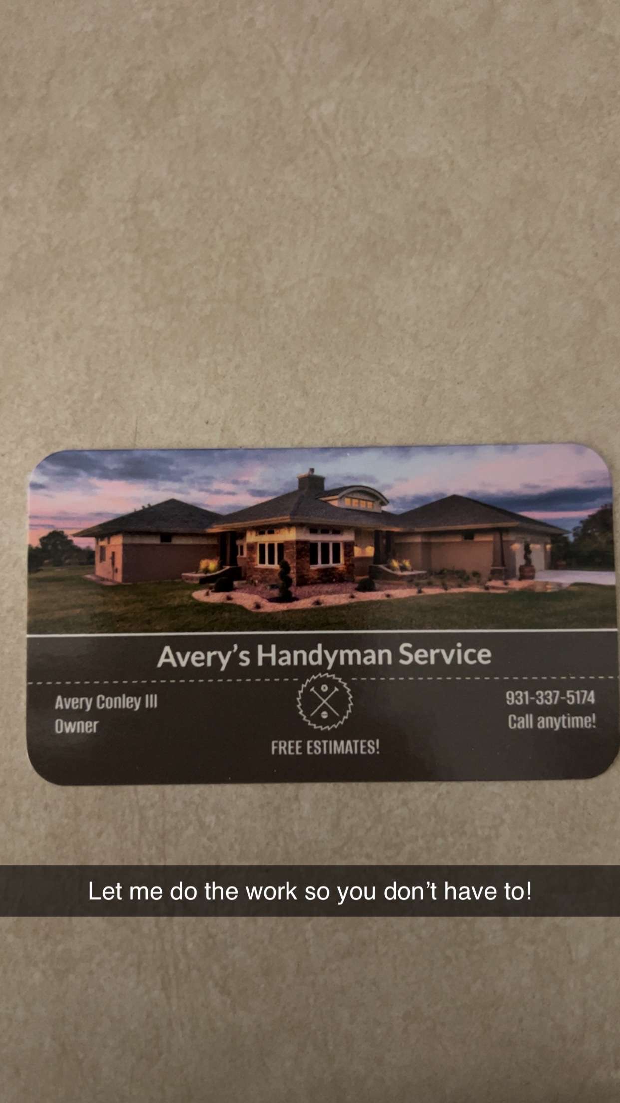 Avery’s Handyman Service logo