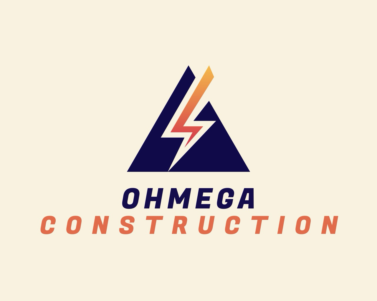 Ohmega construction logo