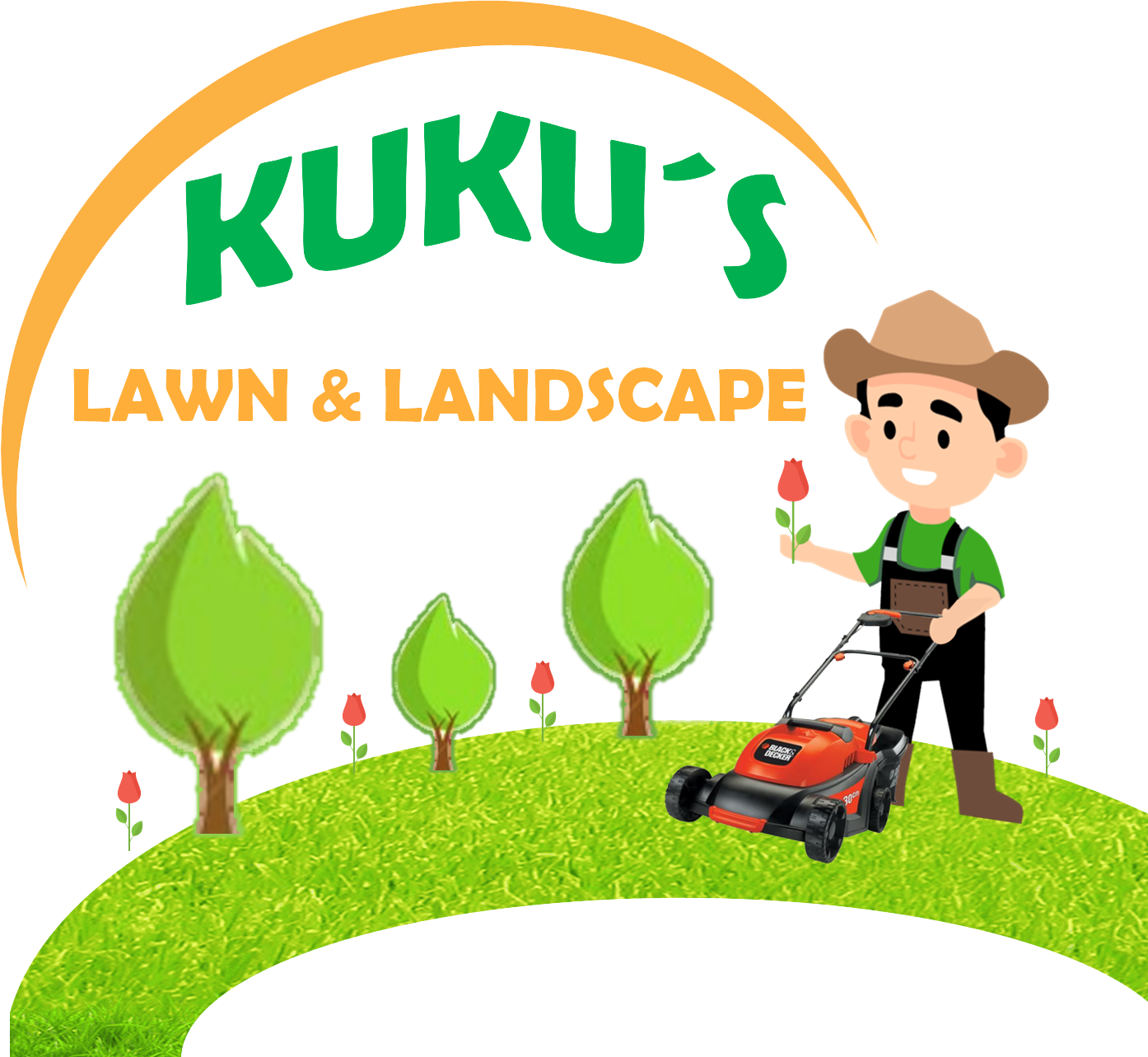 kukus's lawn & landscape logo