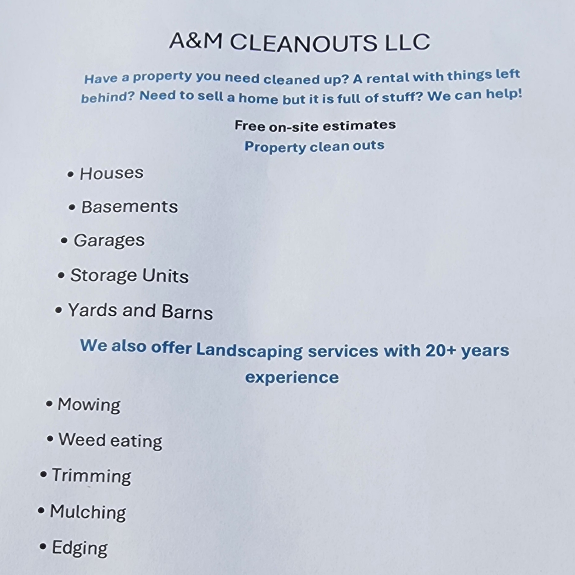 Avatar for A&M Cleanouts LLC