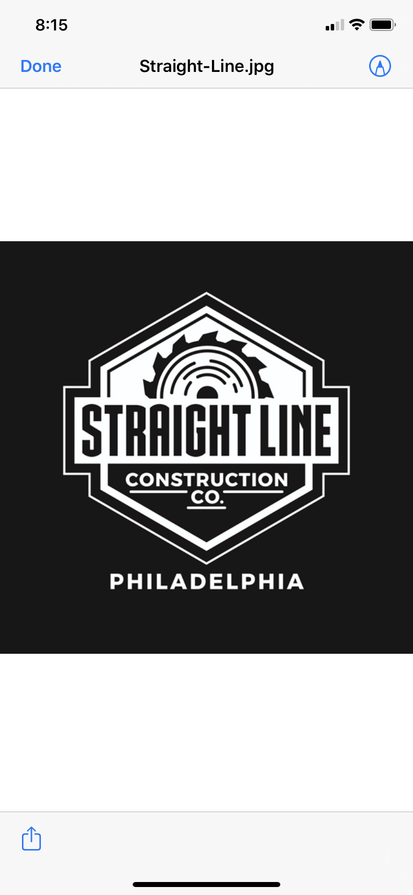 Logo for Straightline Construction of Philadelphia, LLC