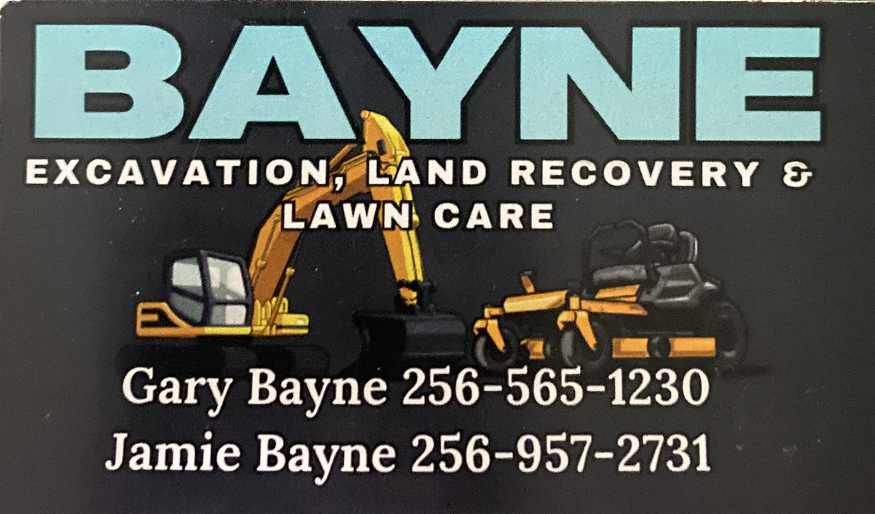 Bayne Excavating and Lawn Care logo